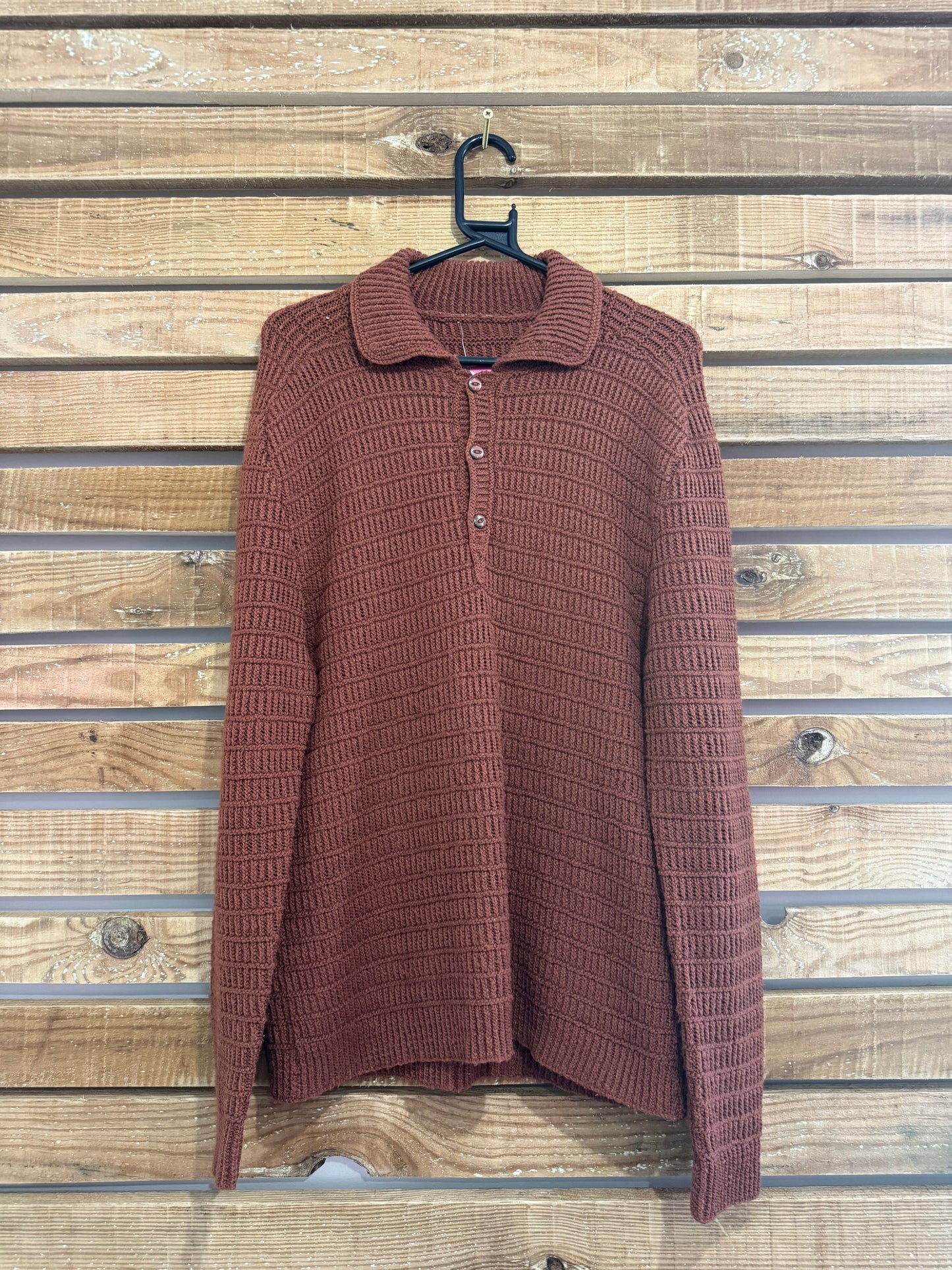 Vintage 80s does 40s handmade collared jumper. Size Medium