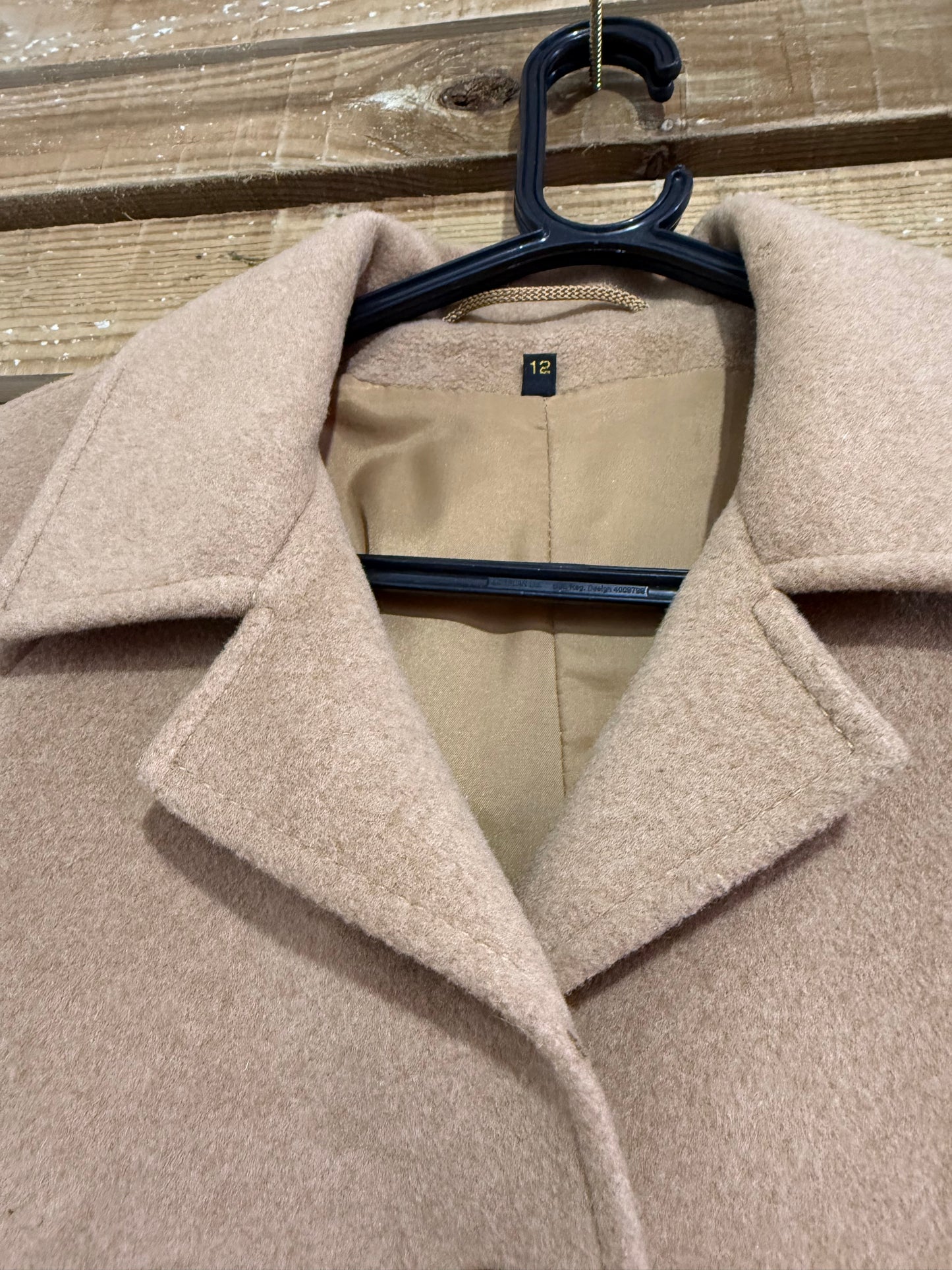 Vintage Cashmere & Wool camel Coat. Free sizing up to a 40” bust.