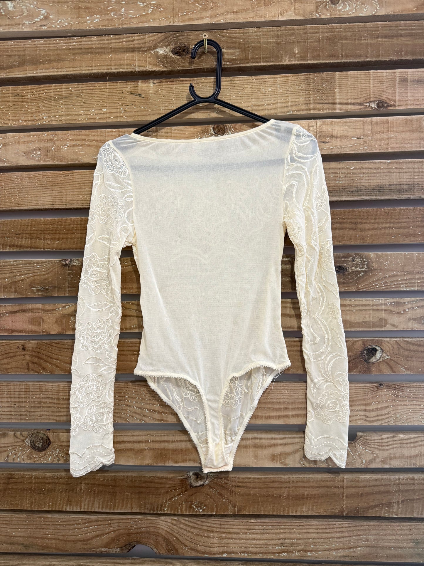 Free people lace bodysuit. Cream. Size XS