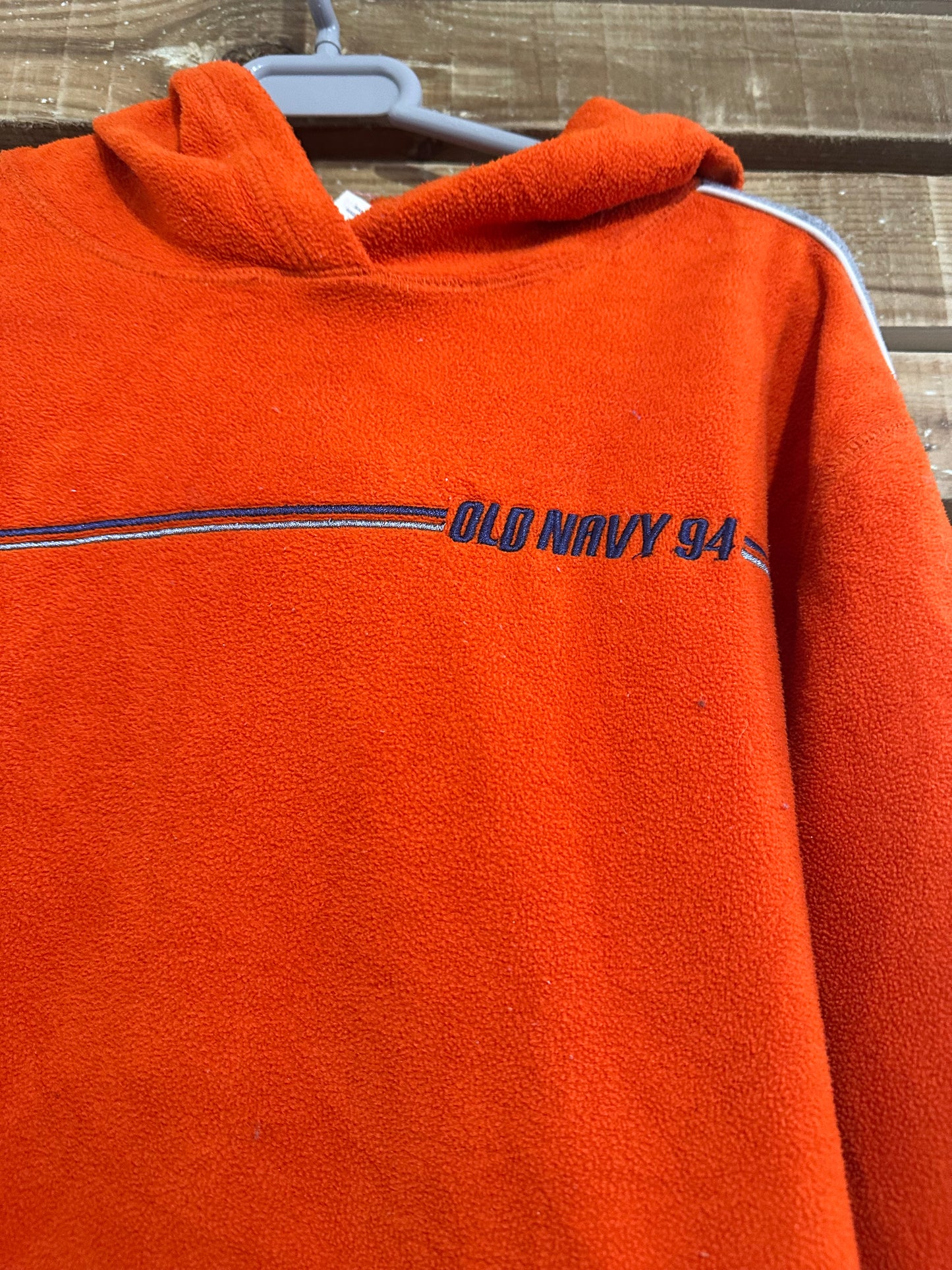 Vintage 90s Old Navy hooded fleece jacket. Size Large