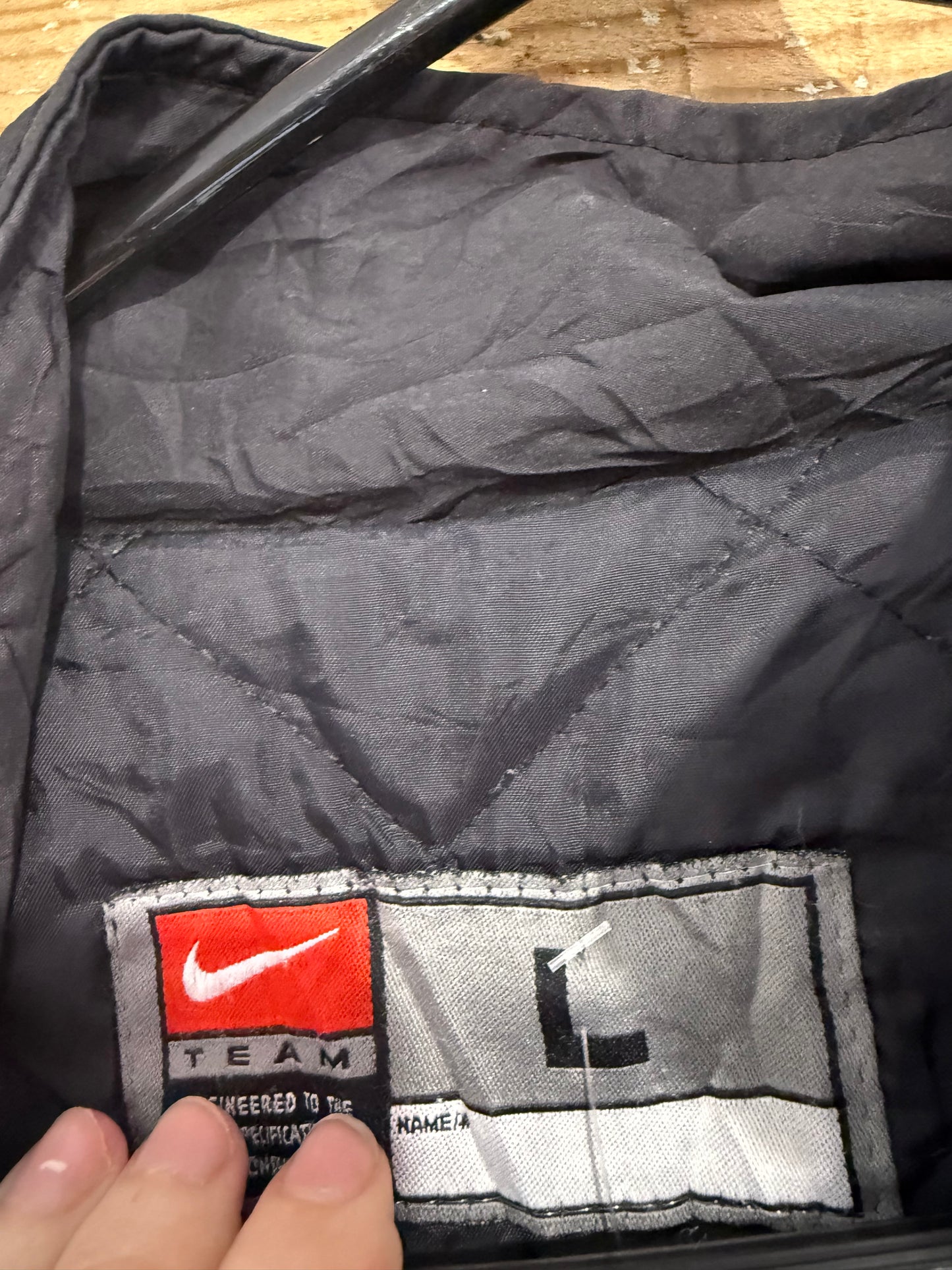 Vintage Y2K Nike IIHF Torino 2006 zip sports waterproof coat/jacket. Size Large
