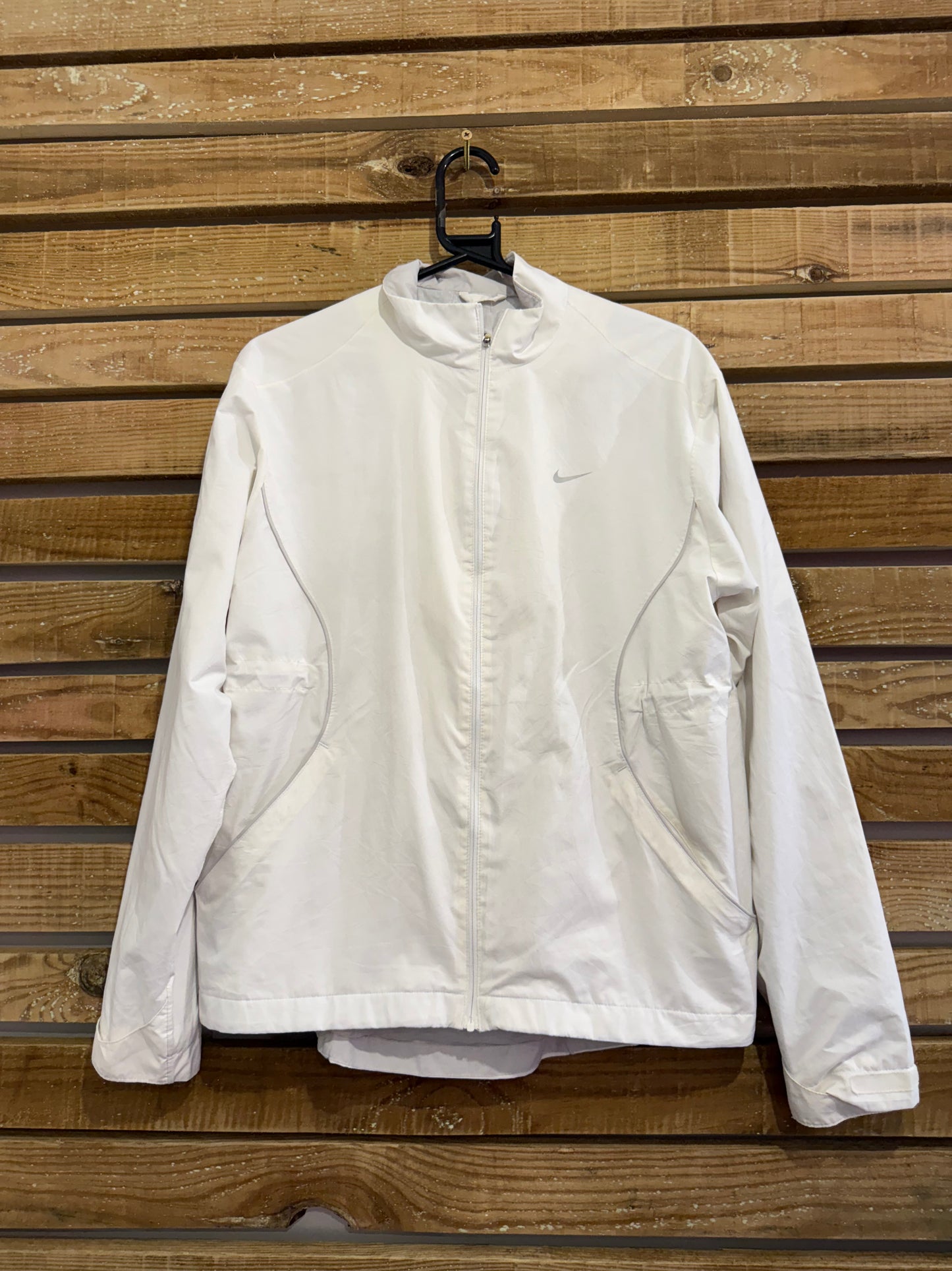 Vintage Y2K Nike zip up windbreaker/ shell track jacket. Size Medium. Festival.