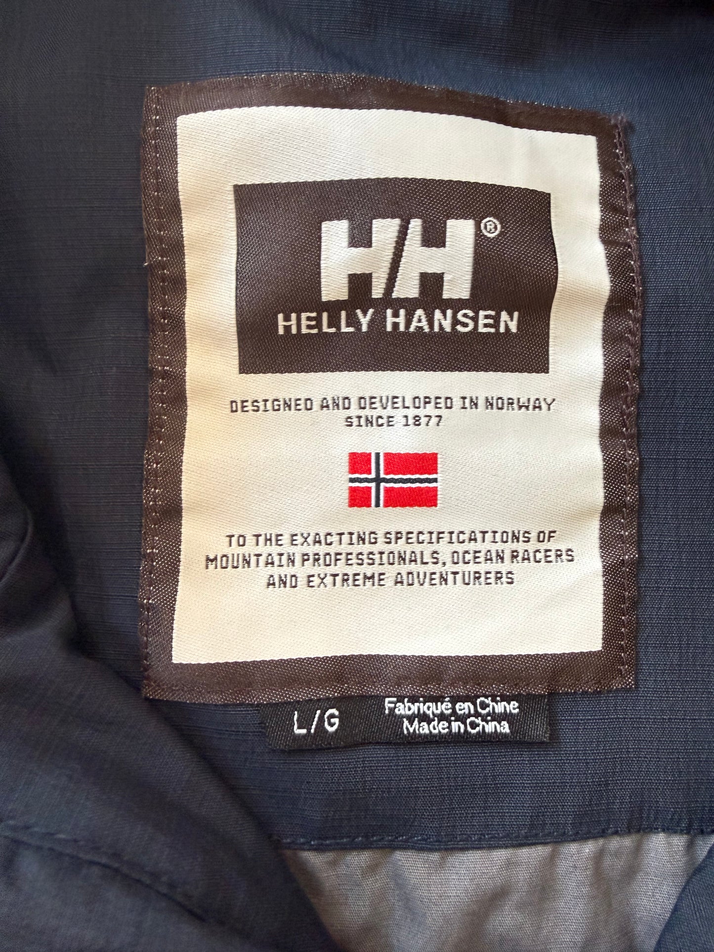 Vintage 90s Helly Hansen zip up Harrington bomber Jacket. Sports/ Festival. Size Large.