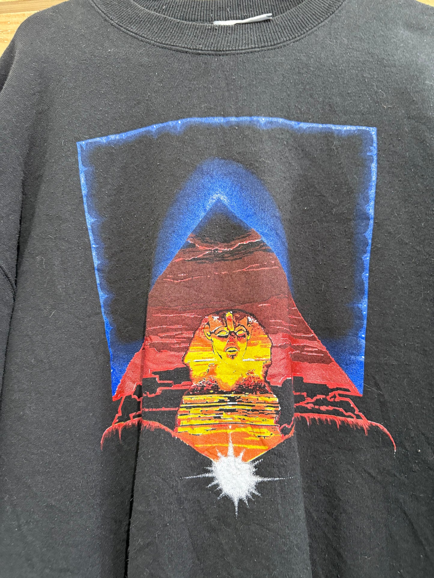 Vintage 90s Lee Egyptian Tutankhamen sweater/ sweatshirt. USA. Size Large.