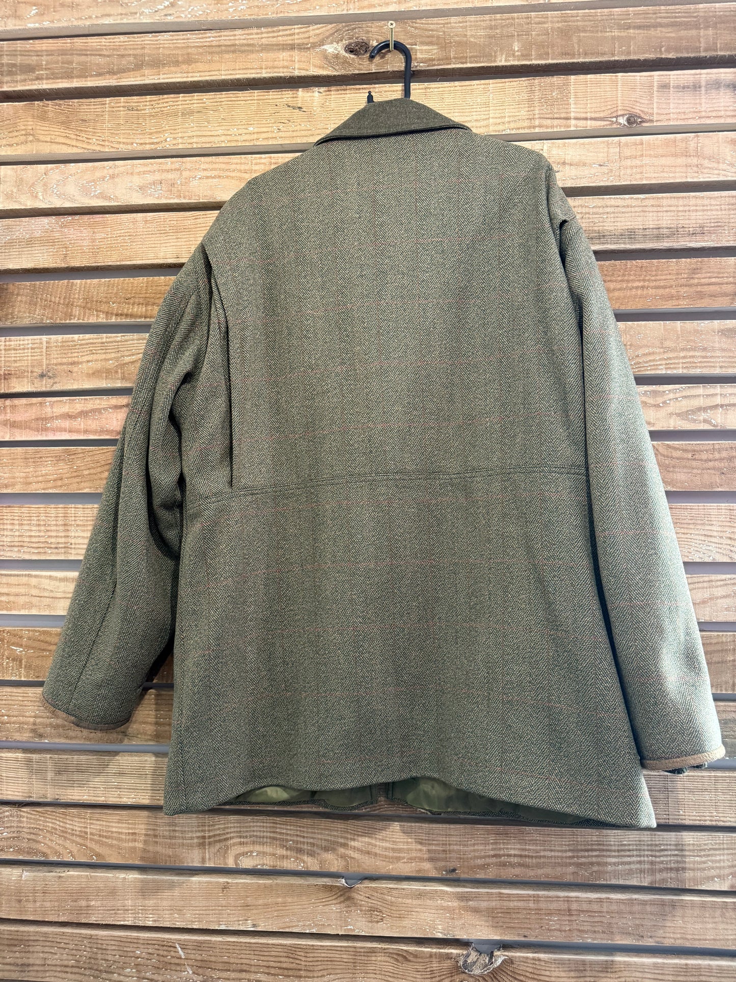 Chrysalis Tweed Wool Field Coat. Outdoors Jacket. Hunting/Country. Green. Size XXL
