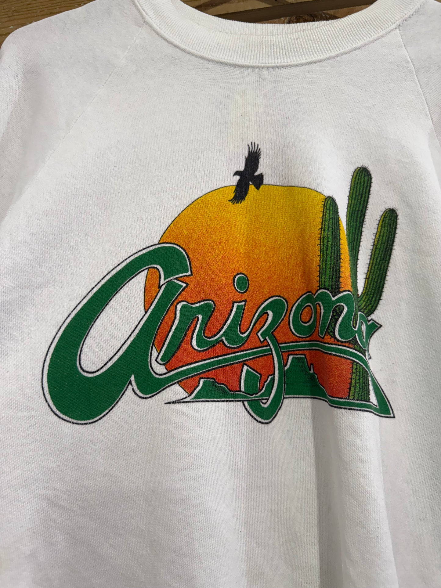 Vintage 80s Arizona print Motif Sweater/ Sweatshirt. Size XL. USA