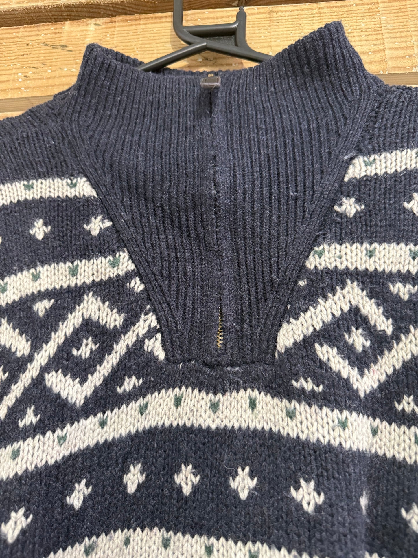 Vintage 90s Nautica 1/4 zip jumper/ sweater. Size XL