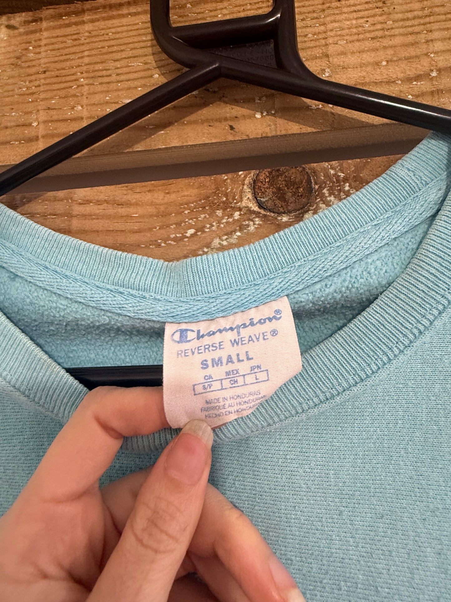 Vintage 90s Champion Reverse Weave spell-out sweater/ sweatshirt. USA. Size Small.