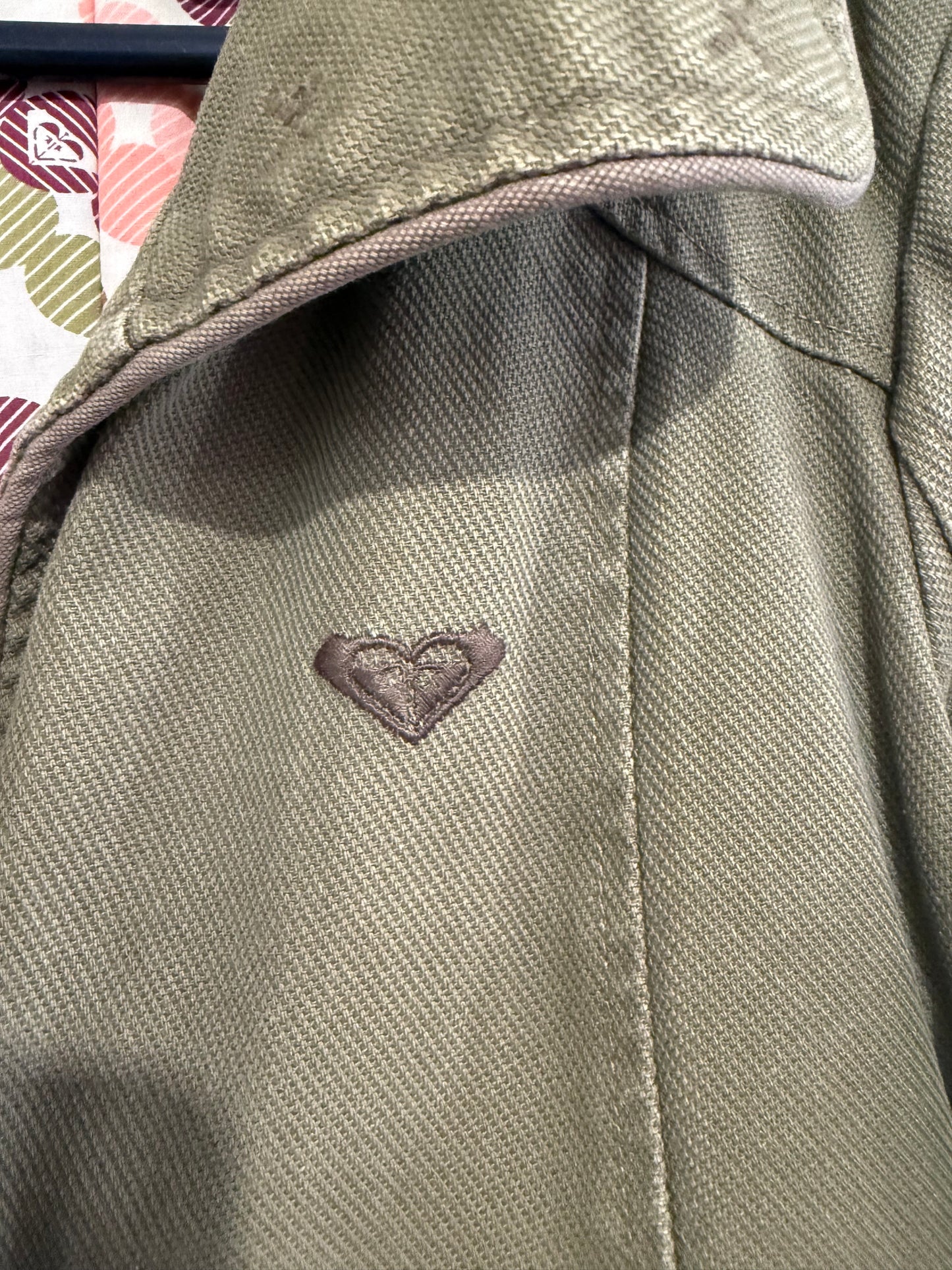 Vintage Y2K Roxy parka coat/ jacket. Khaki. Size small.