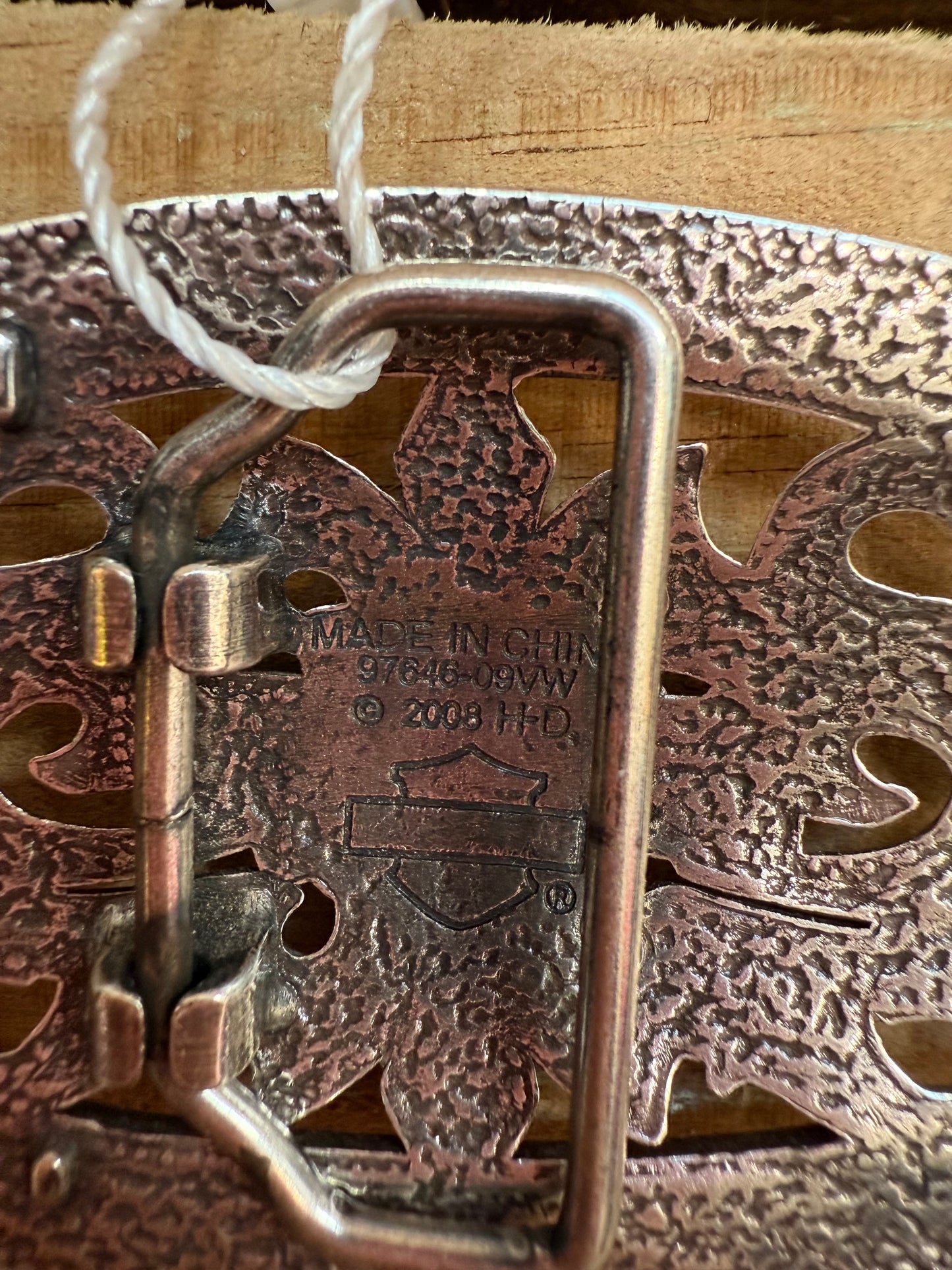 Rare Vintage Y2K Harley-Davidson belt buckle.Antique nickel