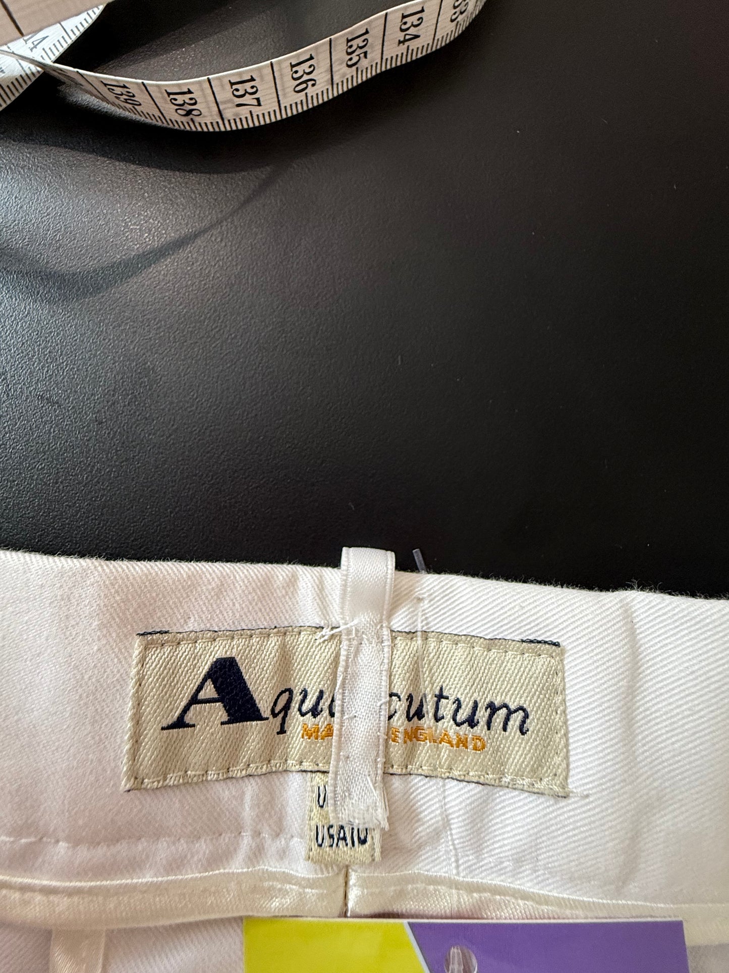Vintage 80s, 50s style, Aquascutum capri pants/ cropped trousers. Summer. Size 12