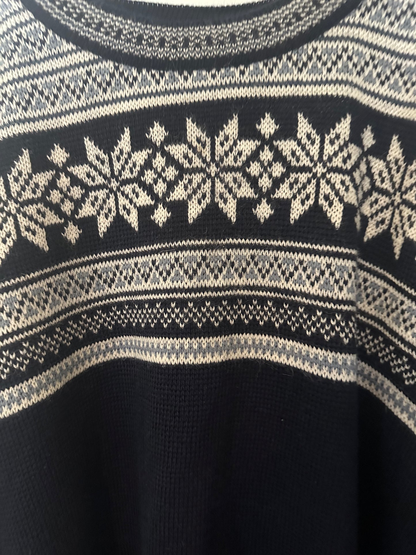 Vintage 90s Icelandic fair-isle Knit Jumper. Size XL