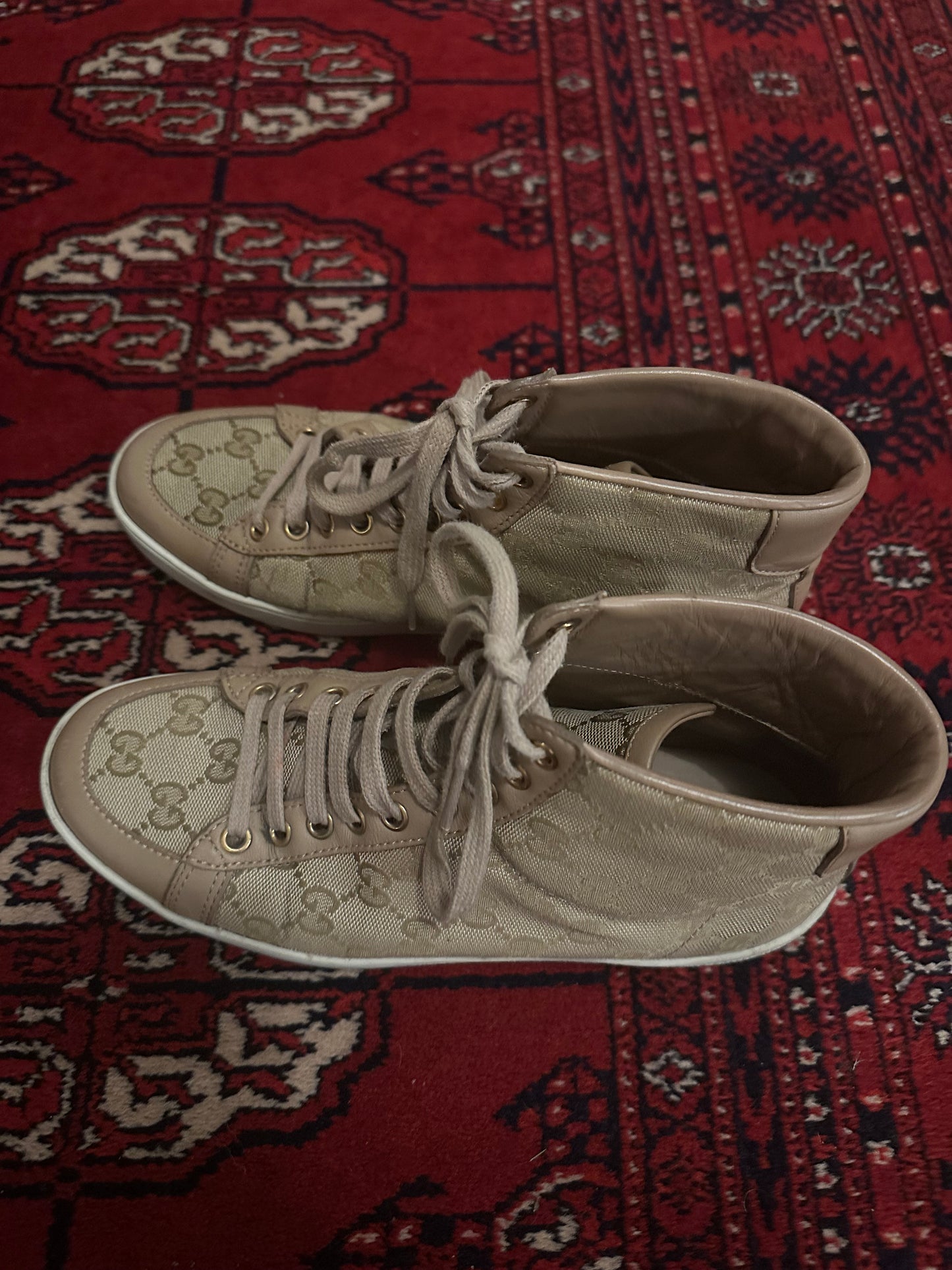 Vintage Y2K Gucci original monogram GG trainers/ sneakers. Size 37 (UK4)