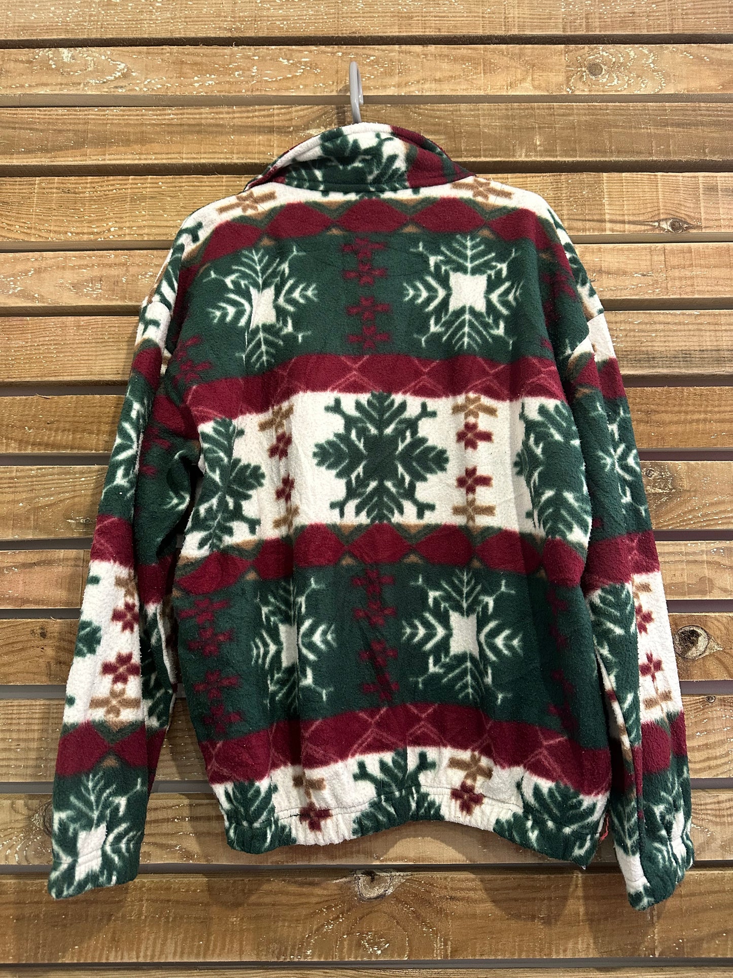 Vintage 90s patterned fleece. 1/4 Zip. Size Medium