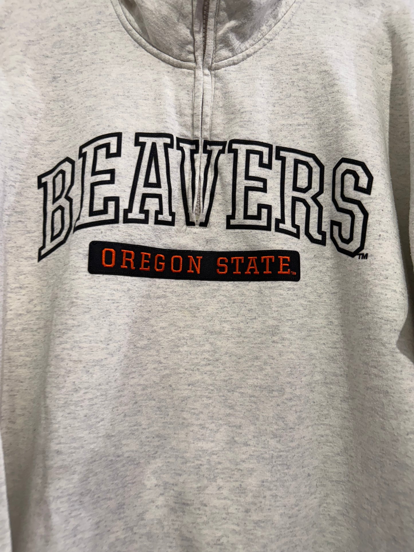 Vintage 90s Champion Oregon State Beavers 1/4 zip Sweater/sweatshirt. Size XXL