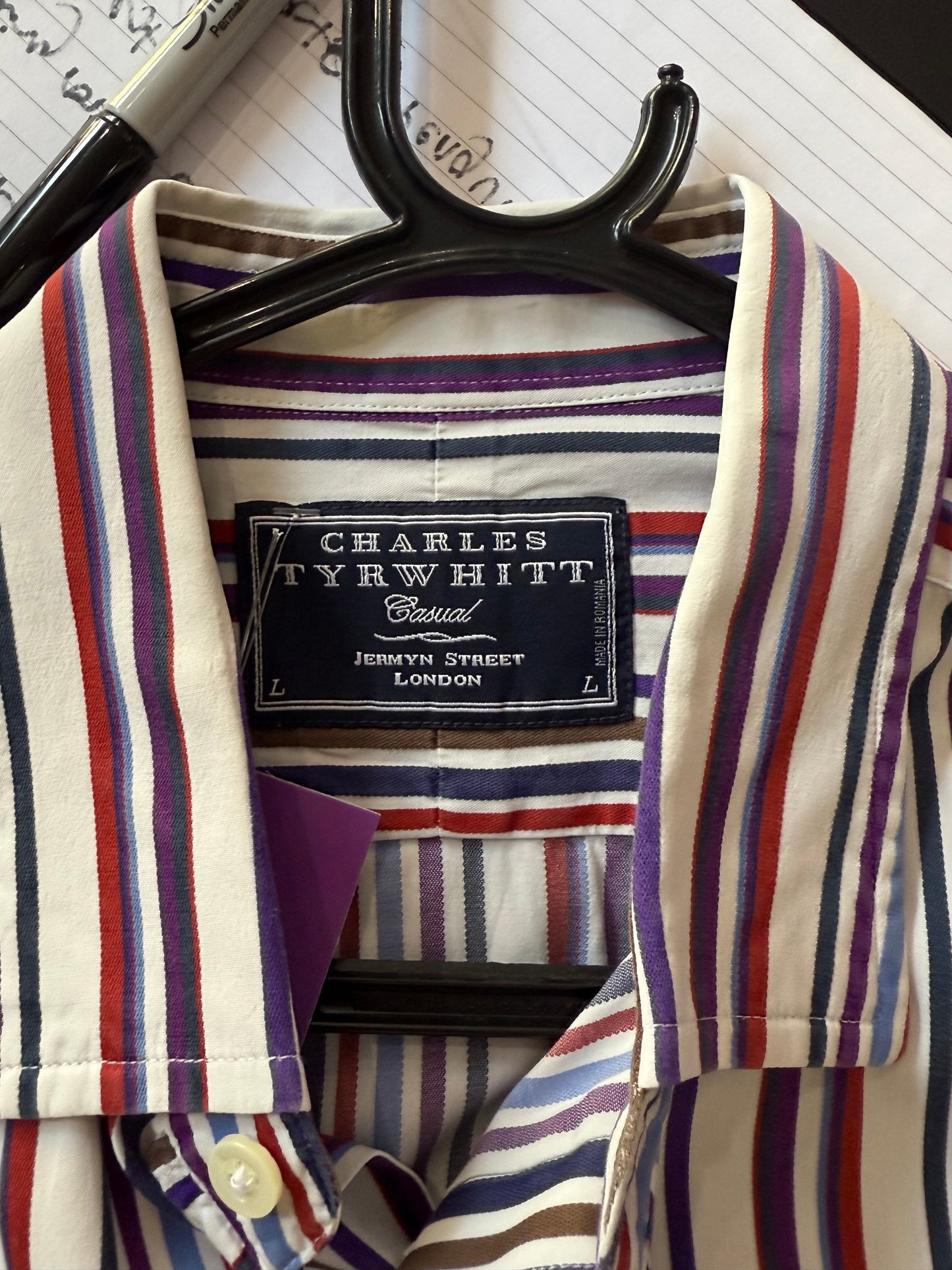 Charles Tyrwhitt striped shirt - Size Large.