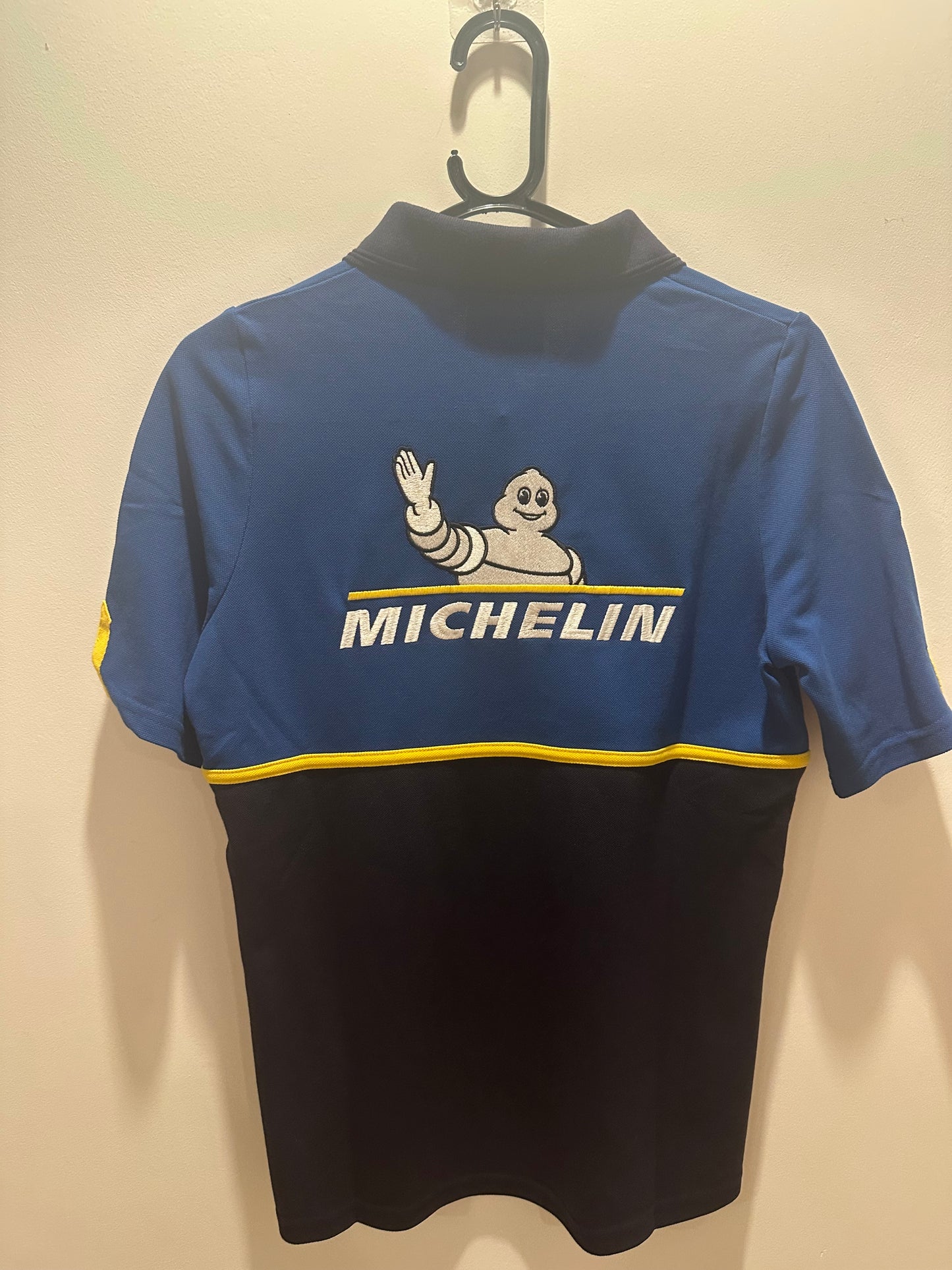 Vintage Y2K Michelin Motorsport polo t-shirt. Size Medium