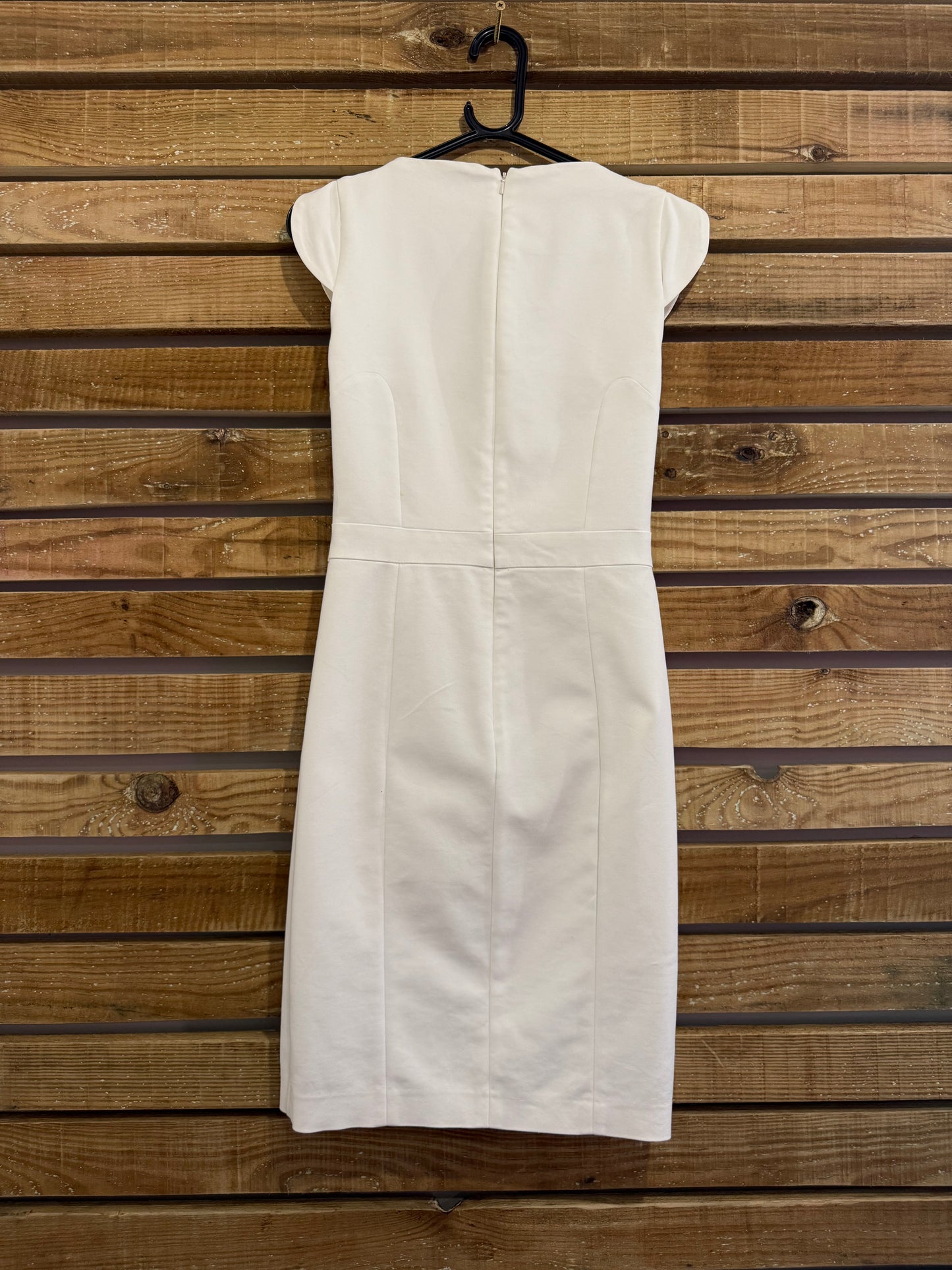 French Connection white shift bodycon Dress. Size UK10