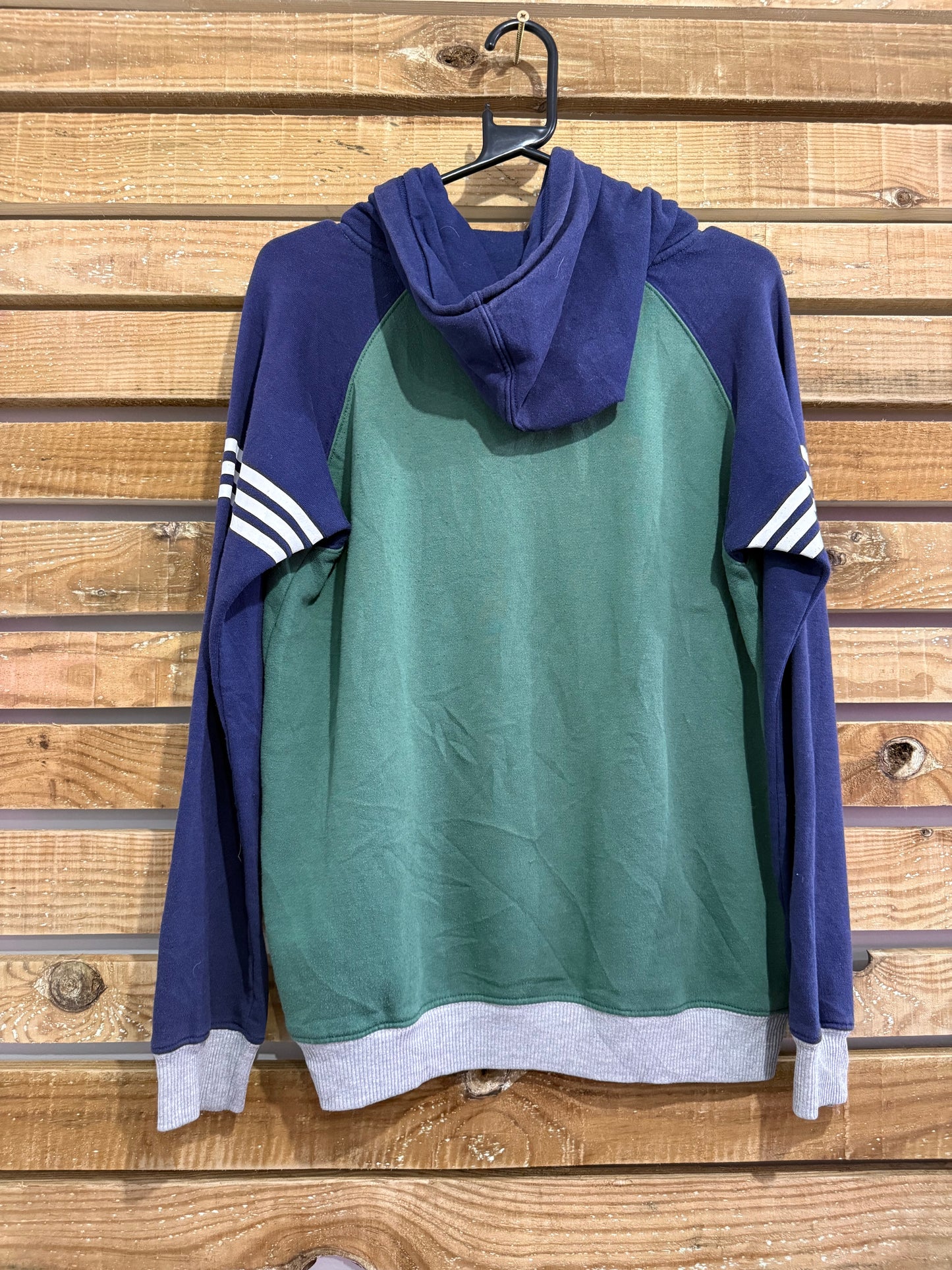 Vintage Y2K Adidas Utah Jazz hoodie/ hooded sweater. Green. Size Medium. USA