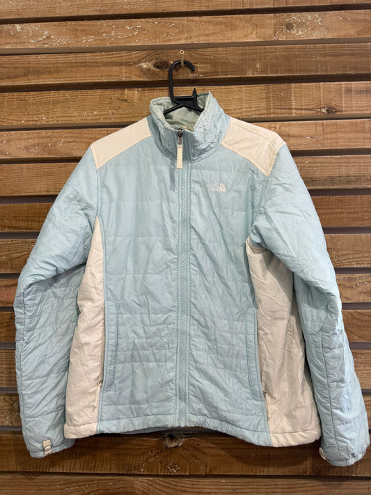Vintage Y2K The North Face quilted blue Waterproof Outdoors Jacket/ Coat size Large