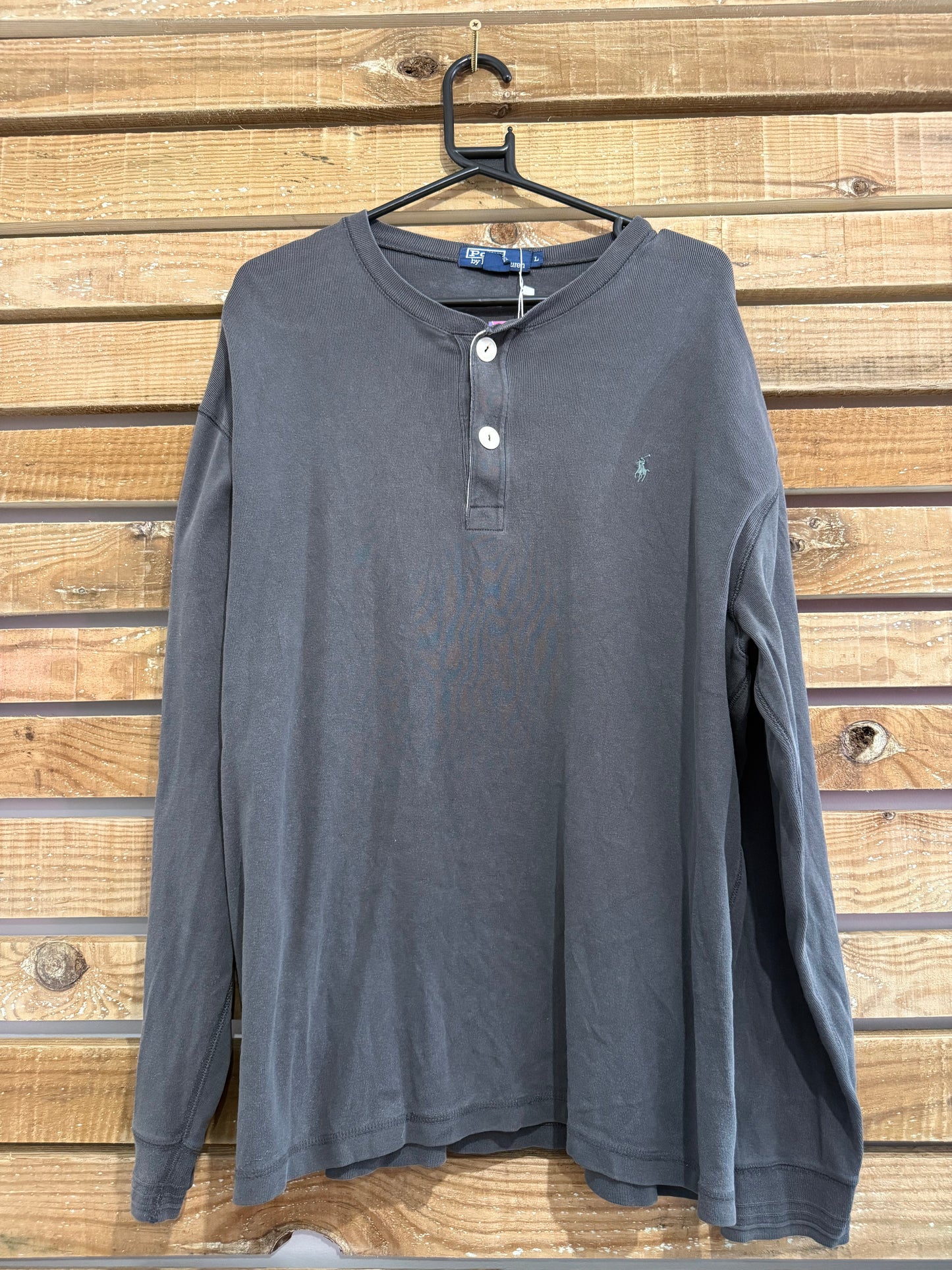 Vintage 90s Ralph Lauren grey sweater/ sweatshirt. Size Large
