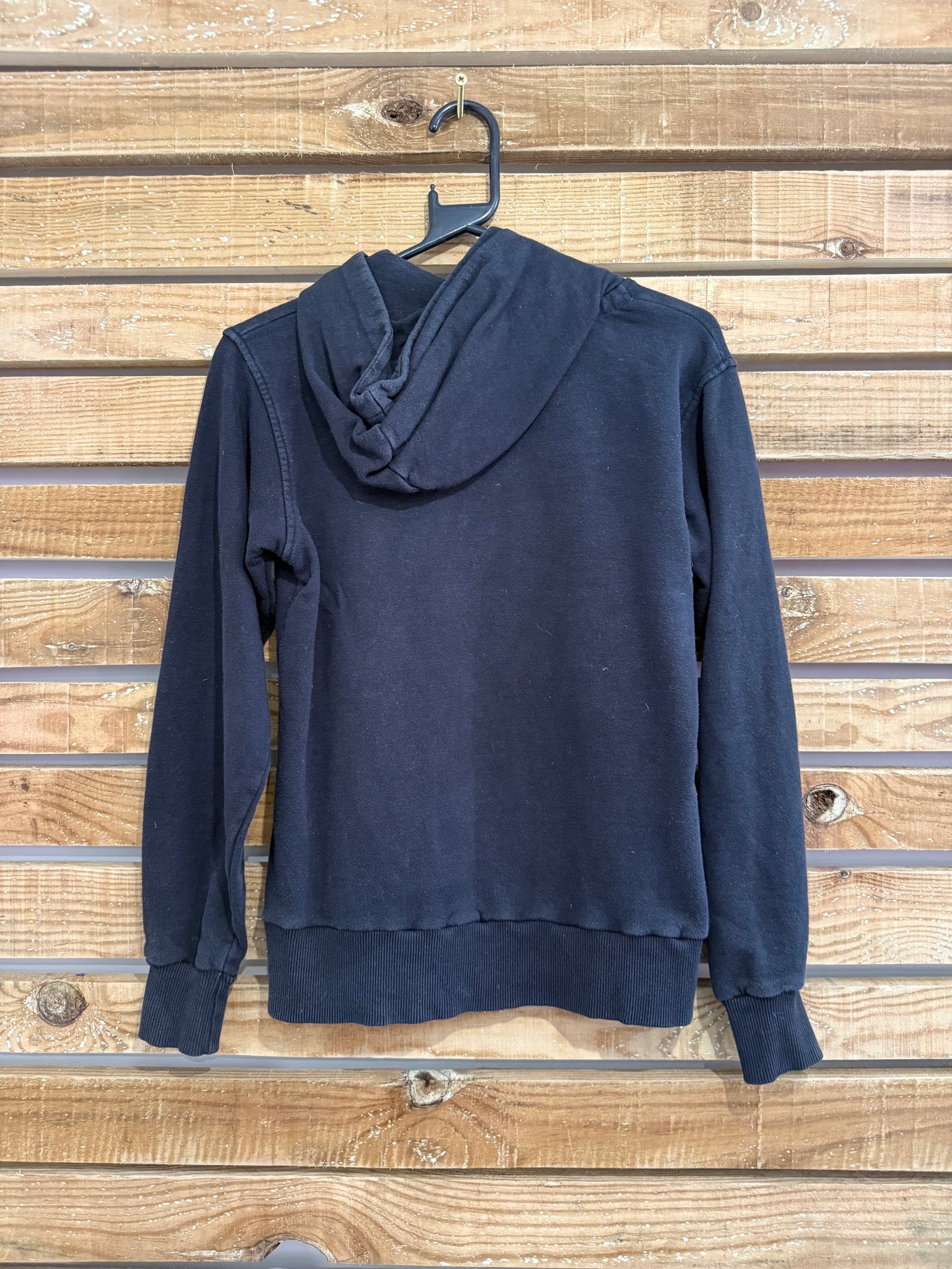 Vintage Y2K Wolves football diamanté hoodie sweater/sweatshirt. Black. Size 10.