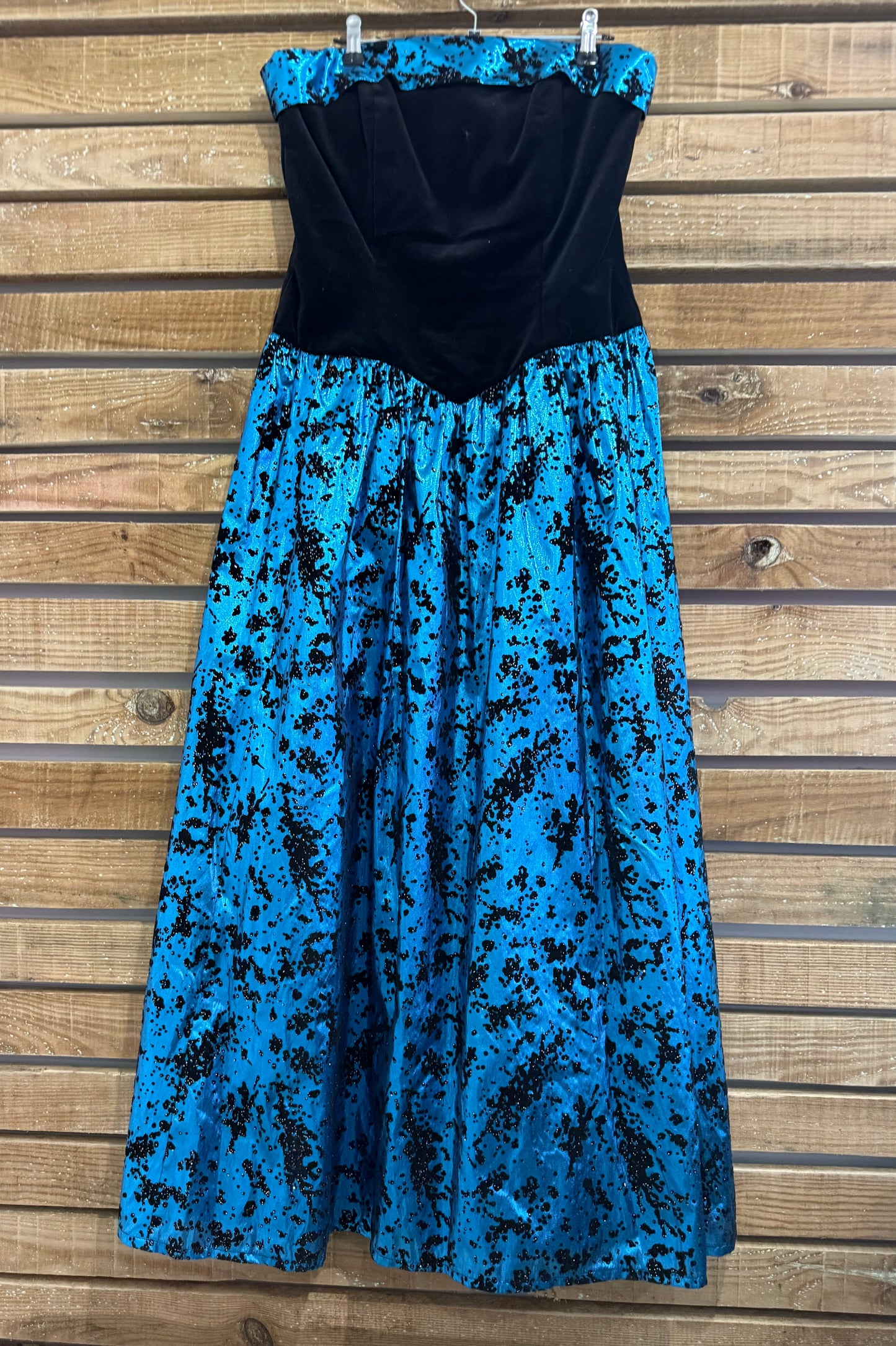Vintage 80s Marion Donaldson strapless ball gown dress. Evening. Size 10.