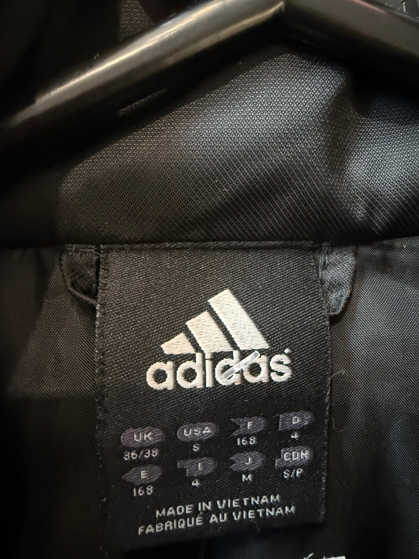 Vintage 90s Adidas waterproof sports jacket. Black. Size large.