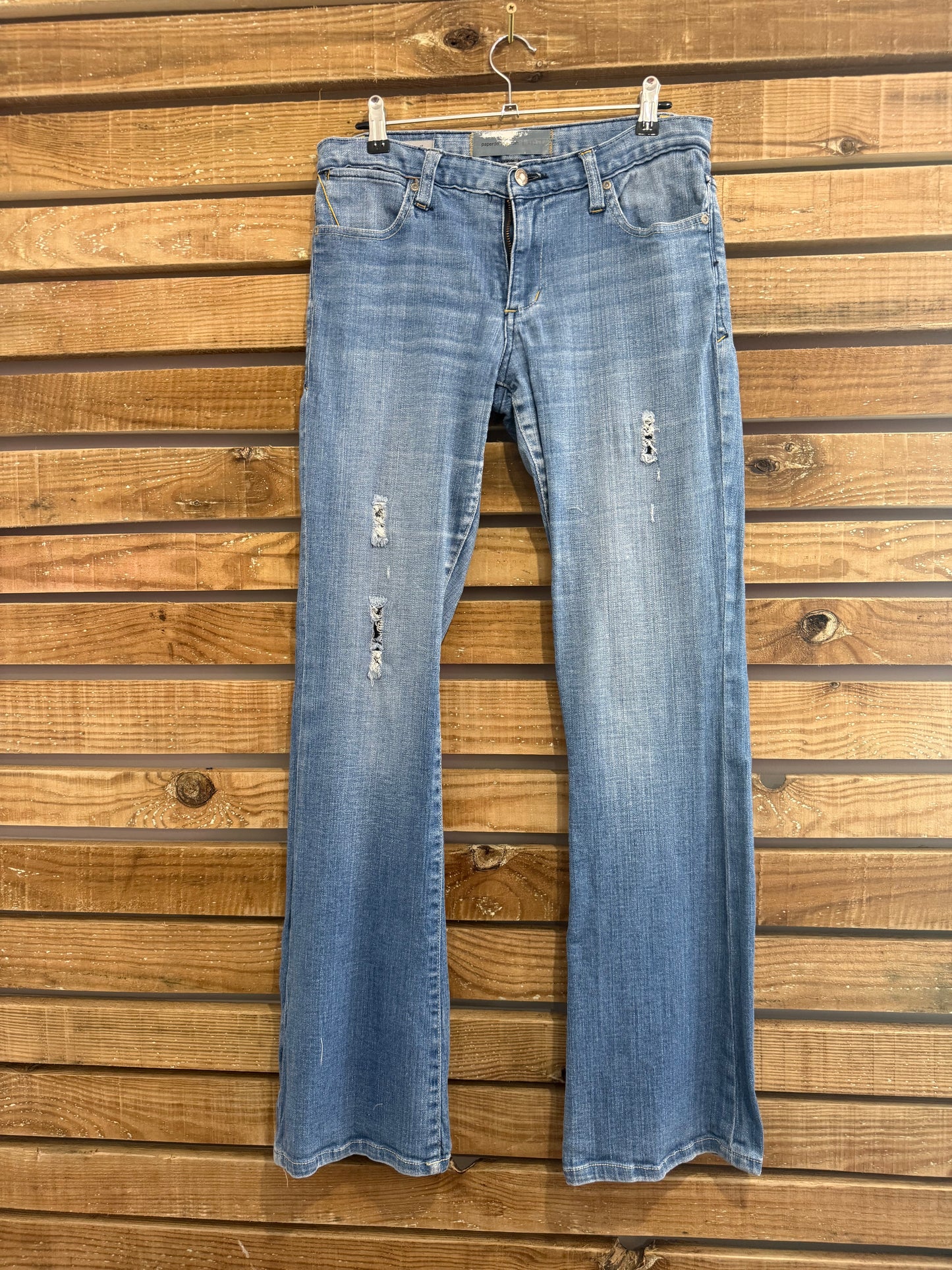 Vintage Y2K Paper Denim & Cloth Jeans. Low rise bootcut. Waist 30” leg 33”Size UK10.
