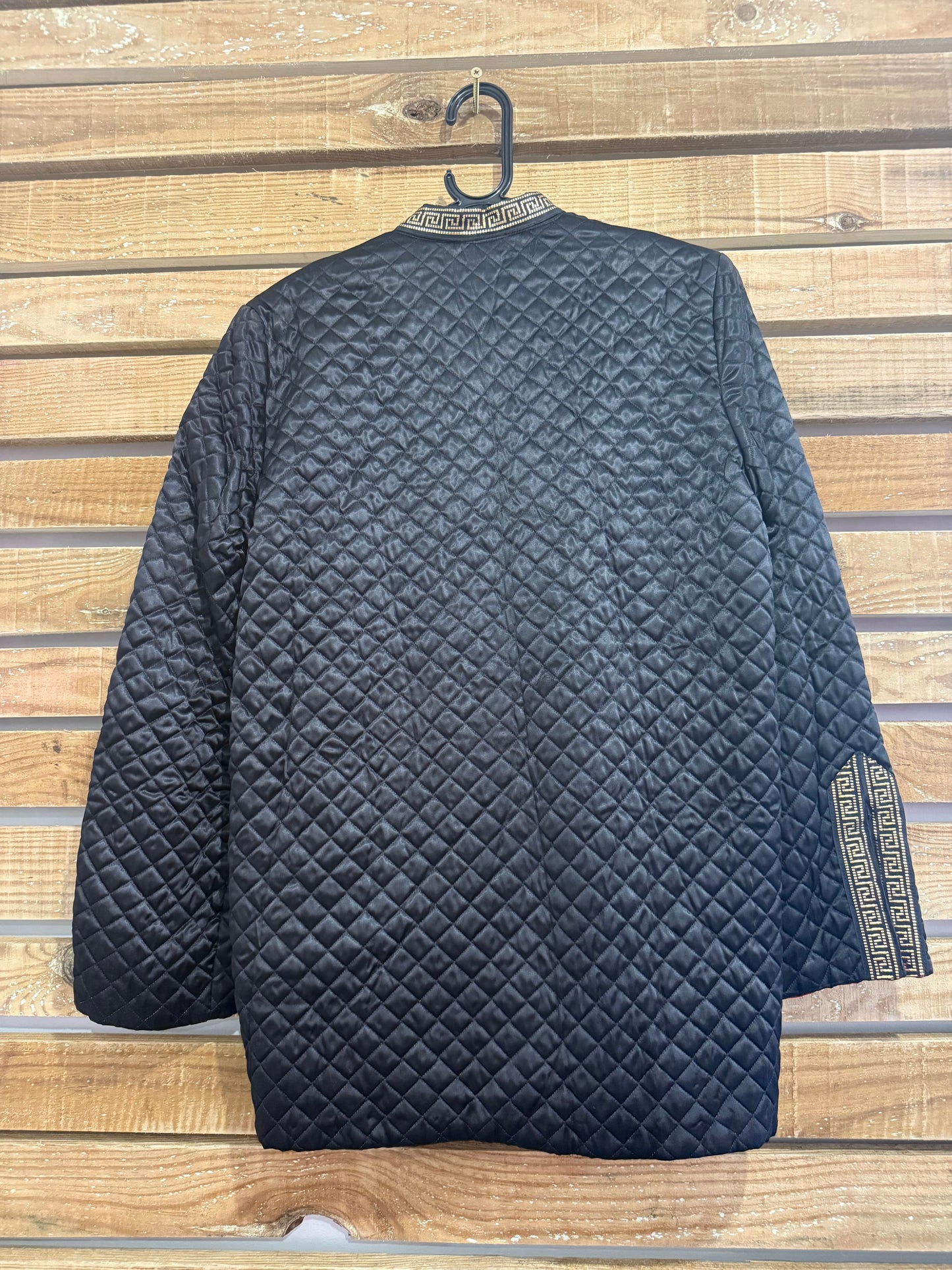 Vintage 80s quilted oriental cheongsam jacket. Free sizing.