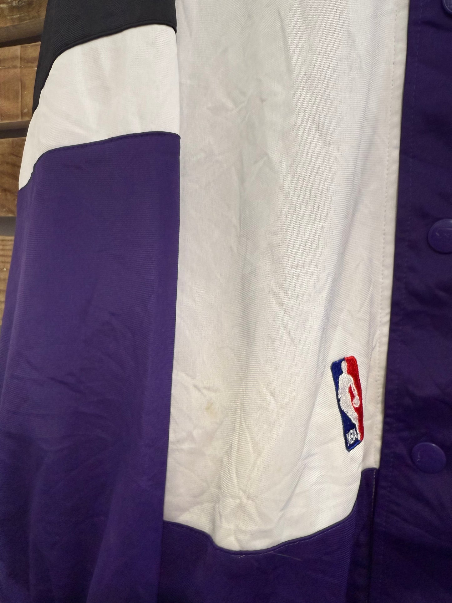Vintage 90s NBA Sacramento Kings 90S Starter Jersey Warm Up. Size XL