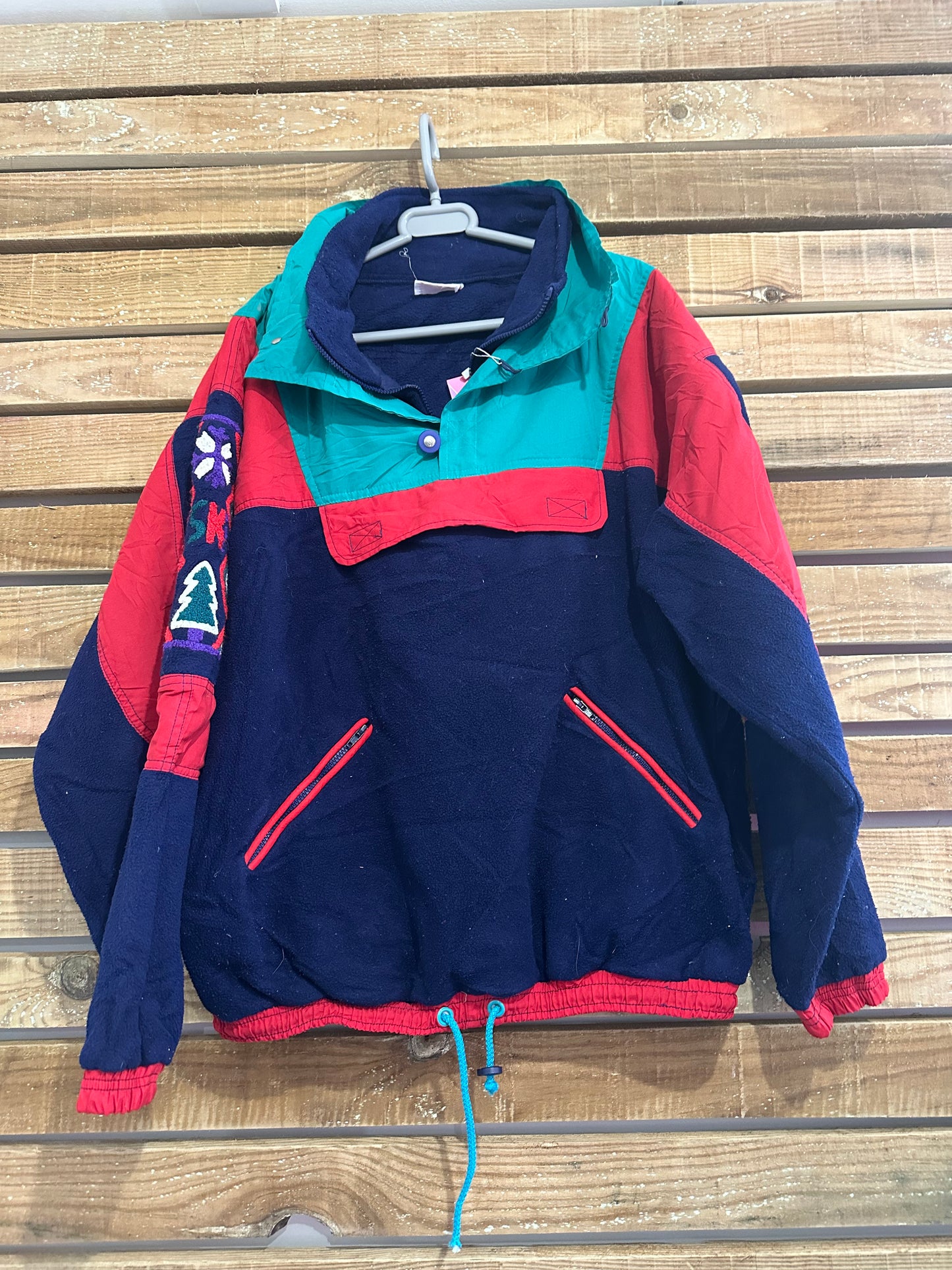 Vintage 90s patterned fleece. 1/4 Zip. Size XXL+