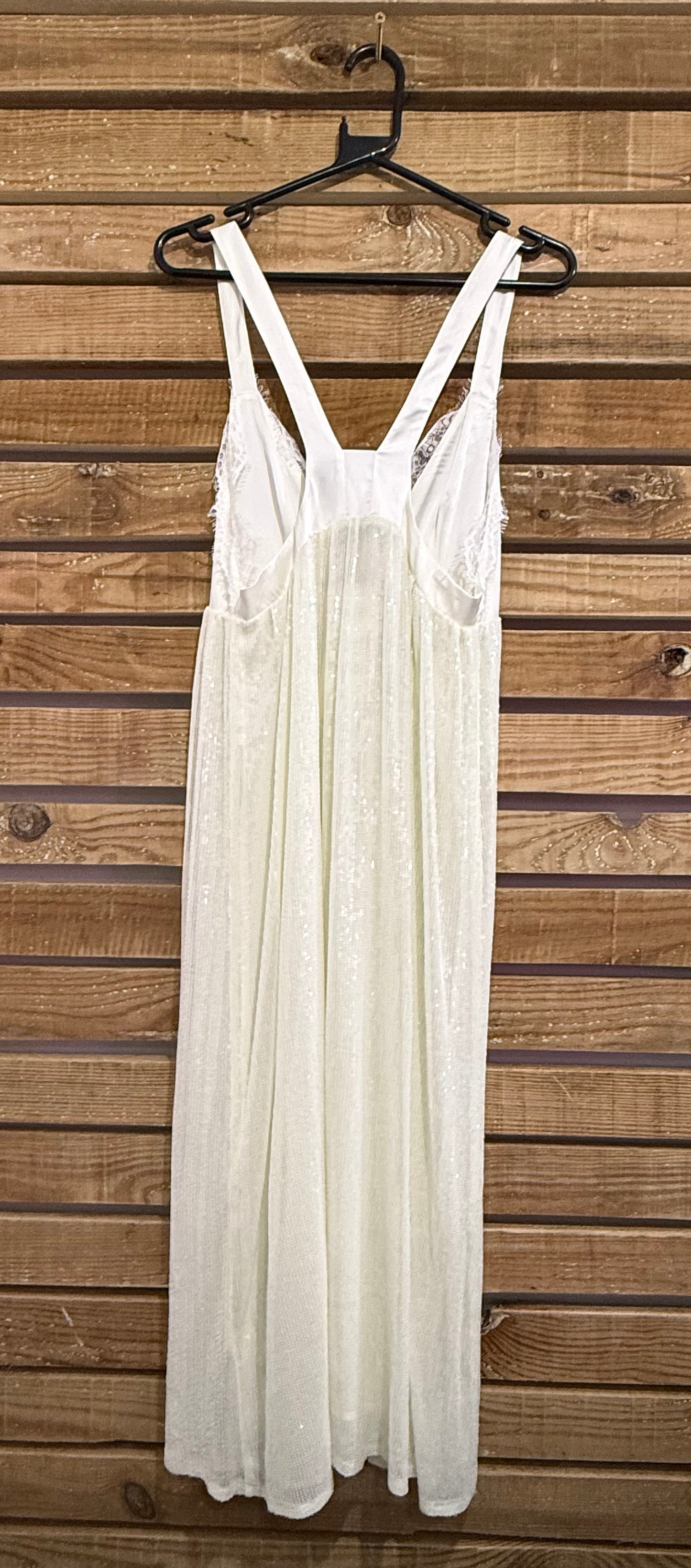 BNWT Zara sequin lace knit dress. Ivory/ white. Size Small. Christmas/ party.