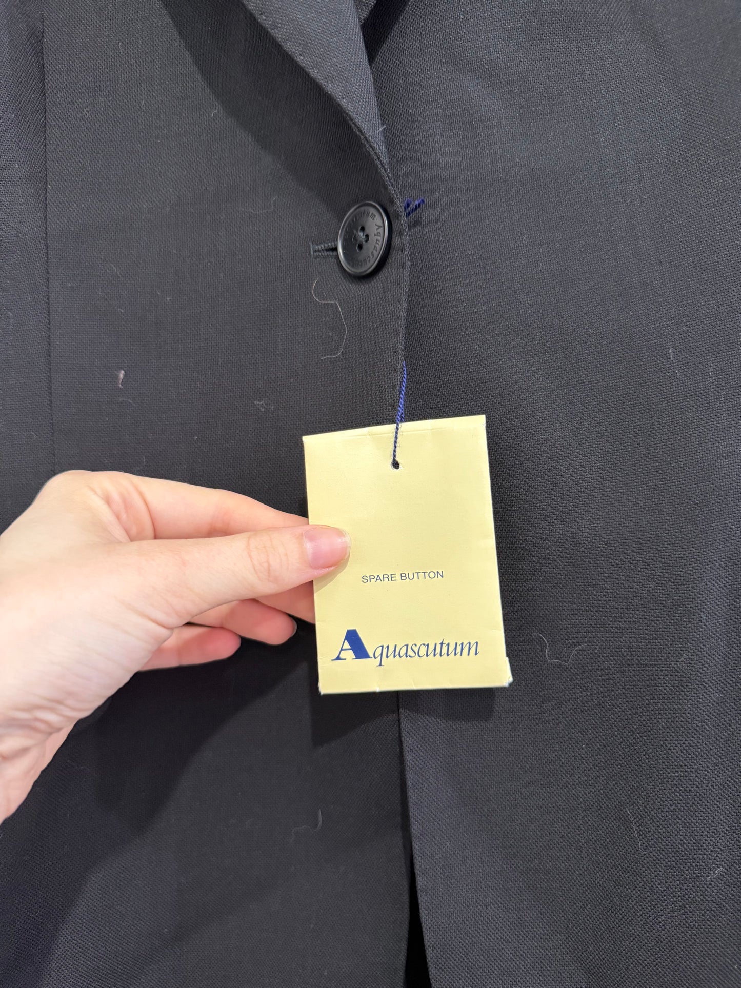 Vintage 80s BNWT Aquascutum button up blazer jacket. Size 10. Deadstock