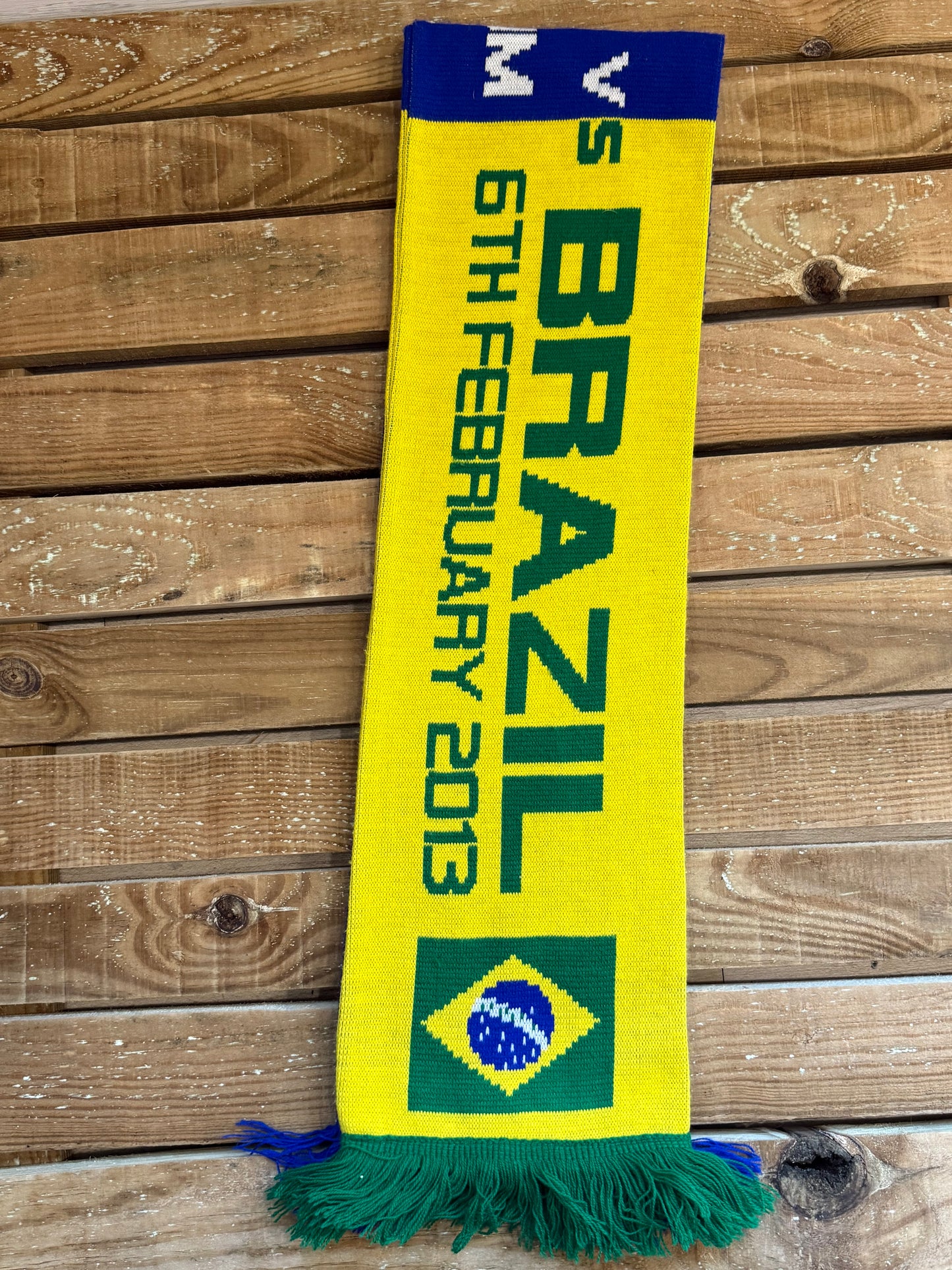 England x Brazil Wembley FC Football Scarf.