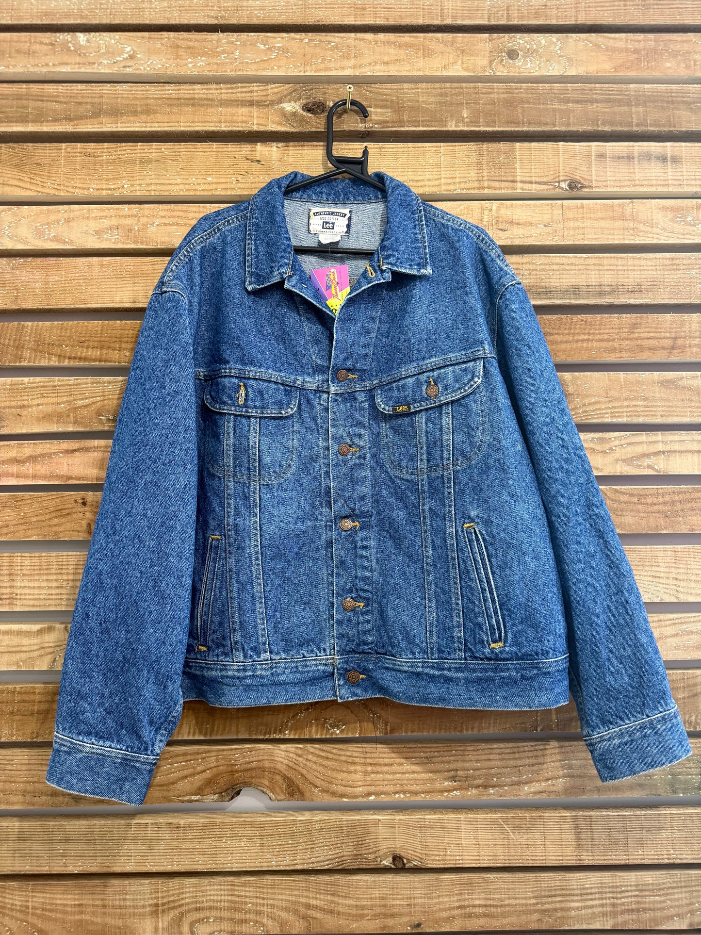 Vintage 80s Deadstock RARE Lee x Harley Davidson blue denim Jacket. Size XXL. Biker