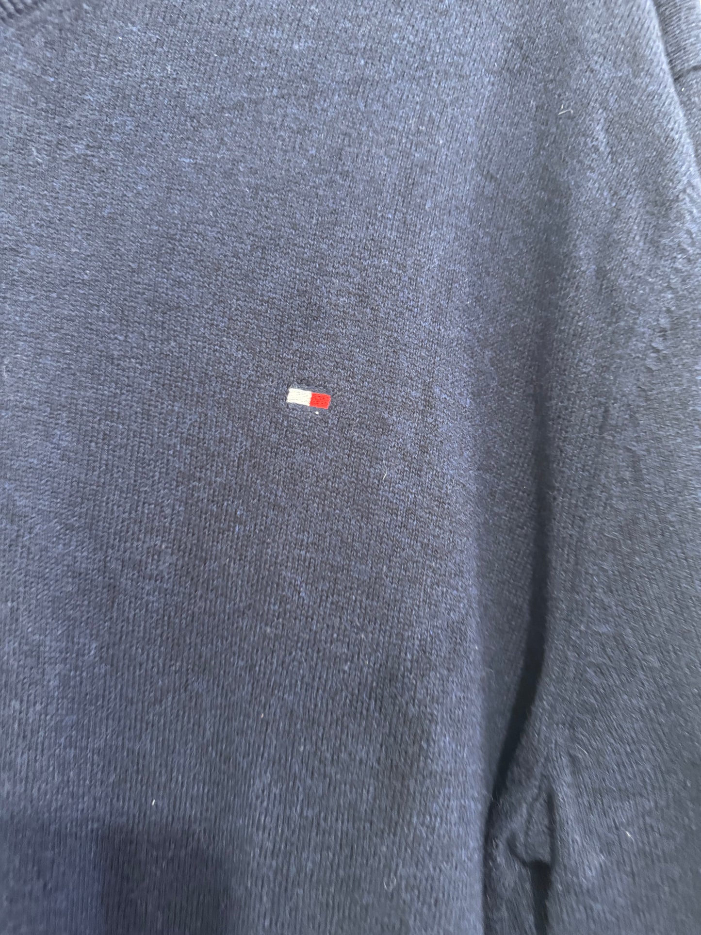Vintage 90s Tommy cashmere jumper/ sweater. Blue. Size medium.