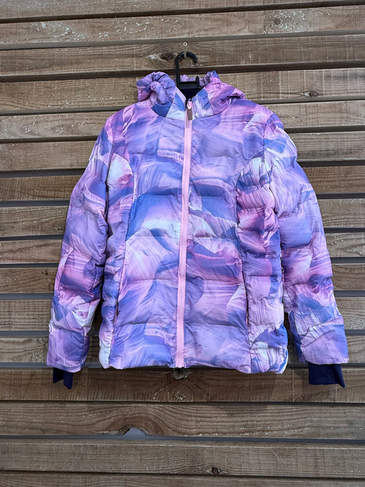 Vintage Y2K Champion Down Puffer. Waterproof Outdoors Jacket. Patterned. Size Small.