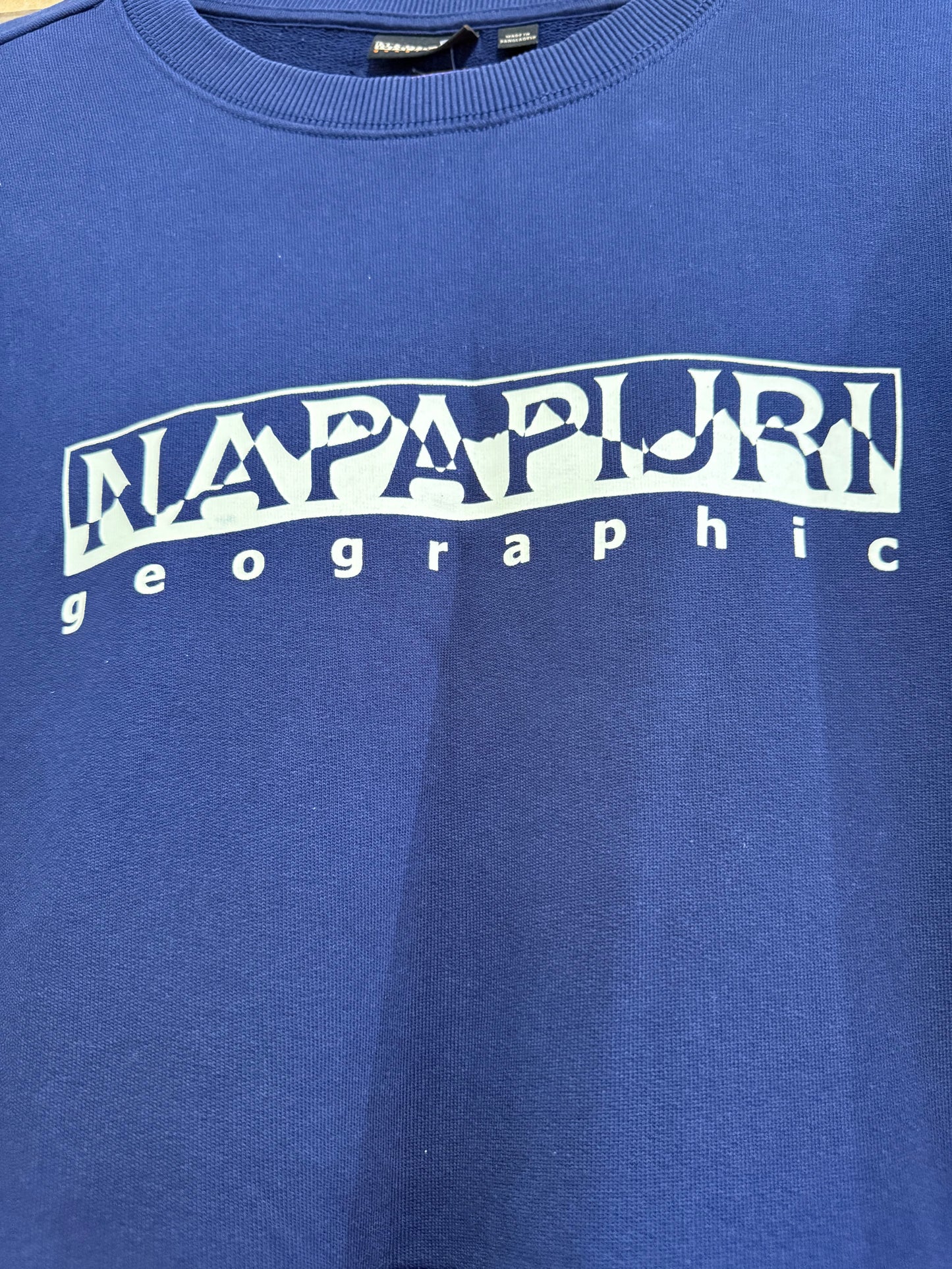 Vintage Y2K Napapijri spell-out Sweater/ sweatshirt. Size Large