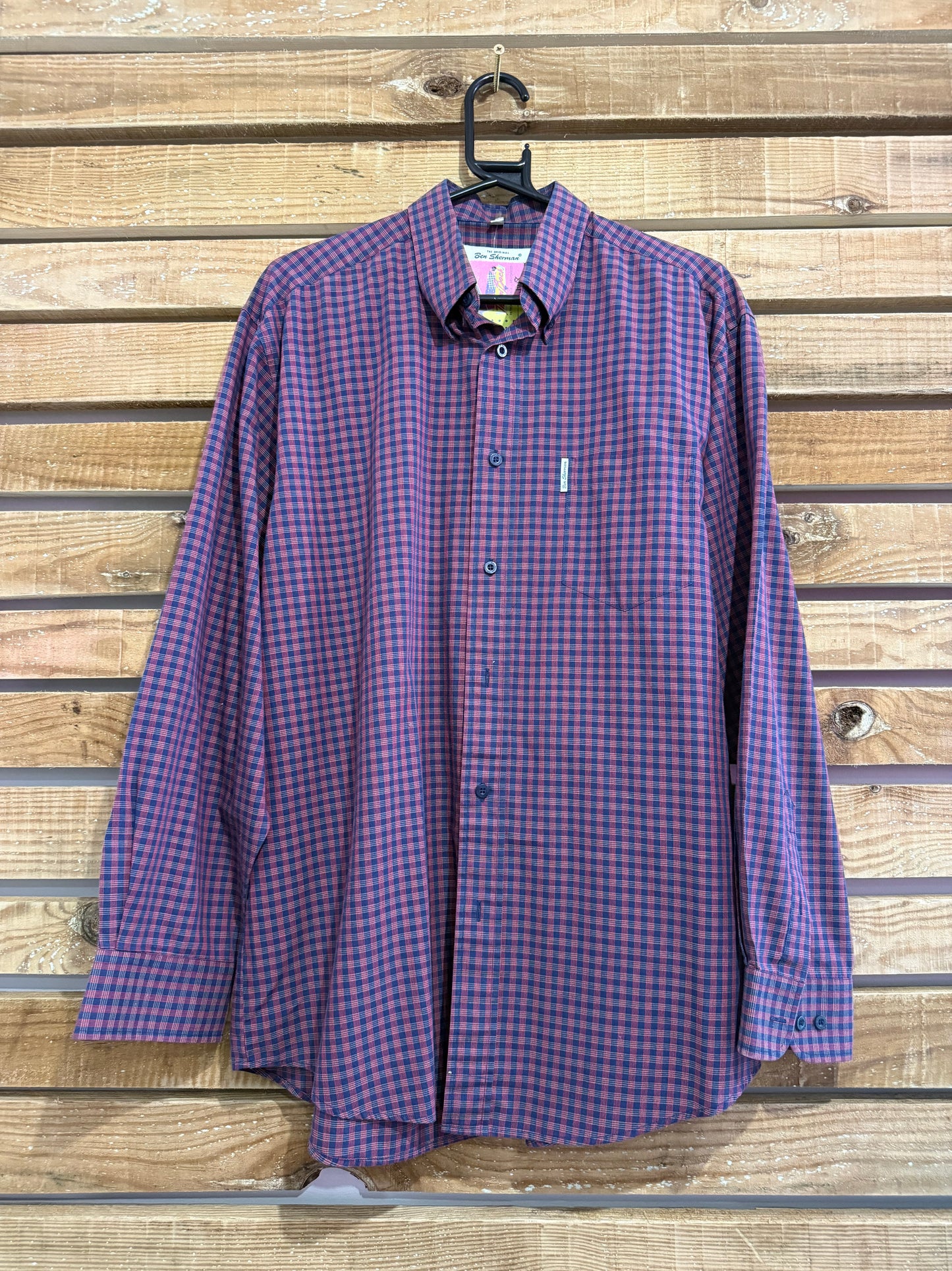 Vintage 90s Ben Sherman checked button up shirt. Size Large