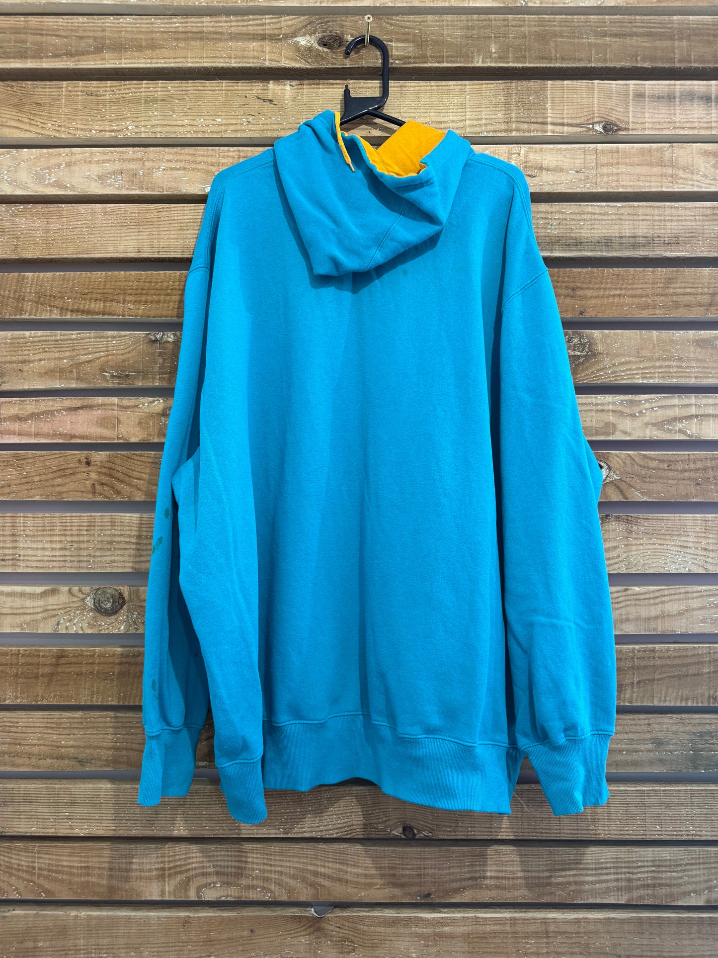 Vintage 90s NFL Miami Dolphins hoodie/ hooded sweater. Blue. Size XXXL.