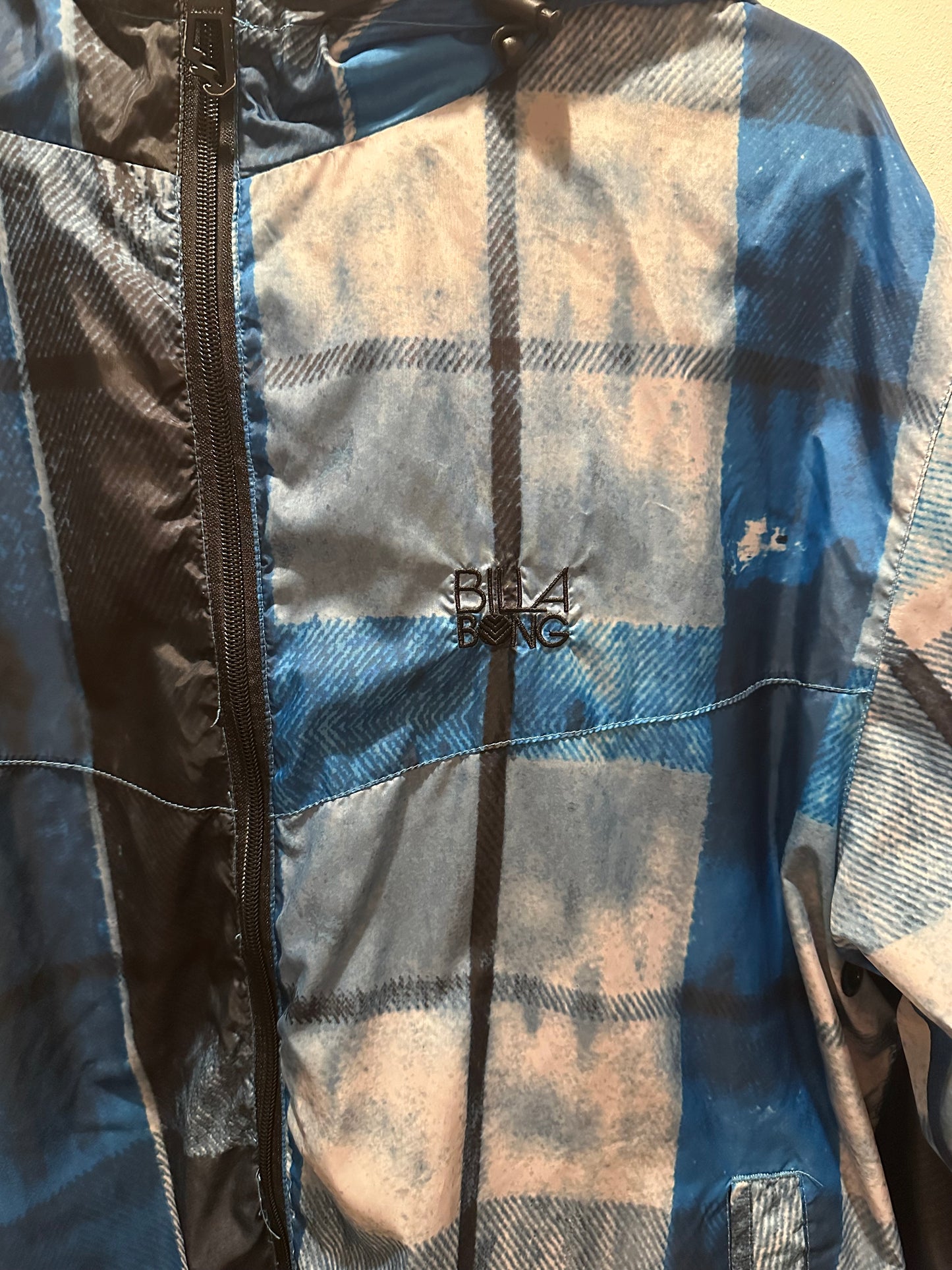 Vintage Y2K Billabong shell jacket/ windbreaker. Fleece lined. Large.
