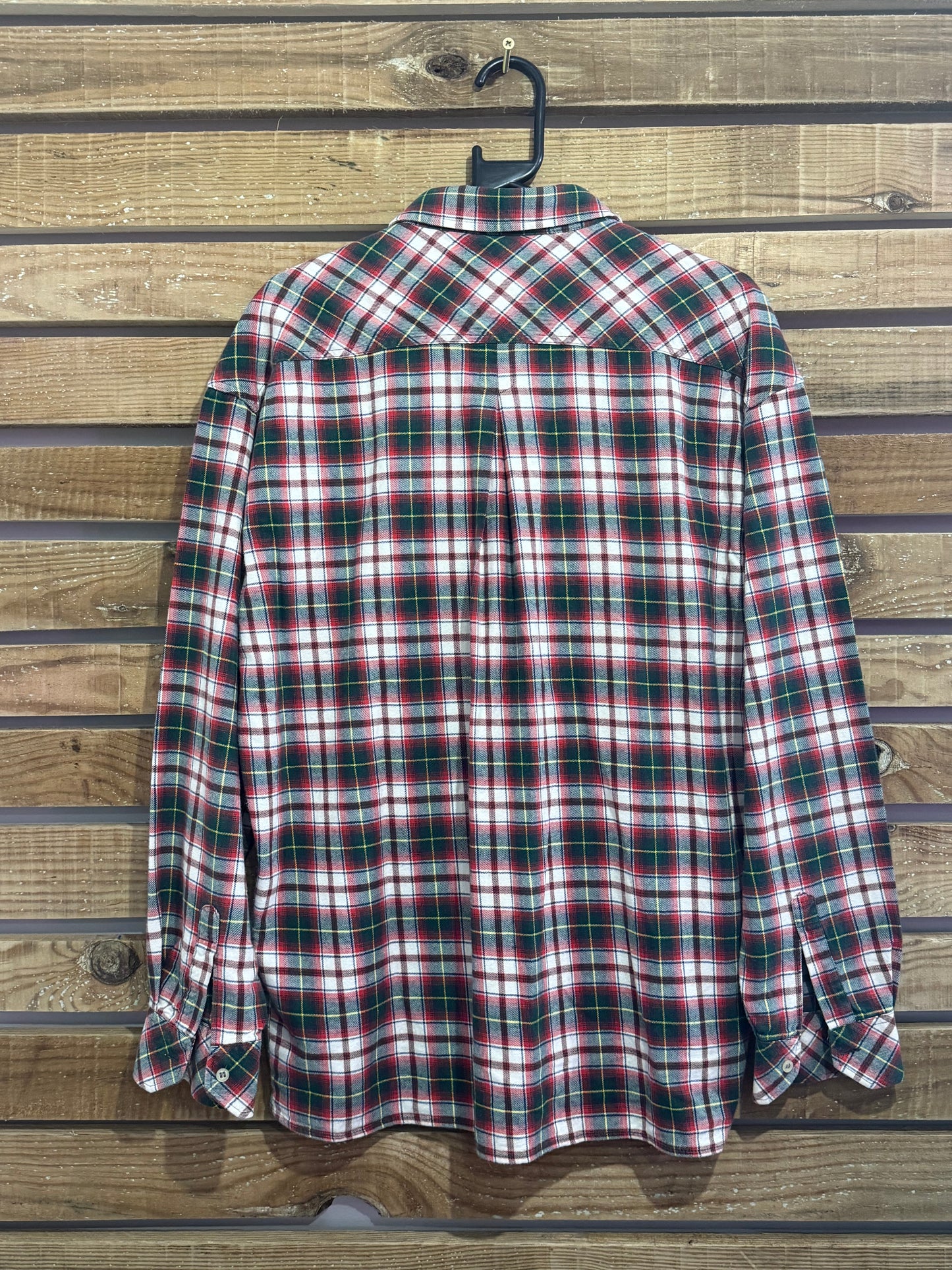 Vintage 80s Fila checked/ tartan/ plaid button up shirt. Size Large.