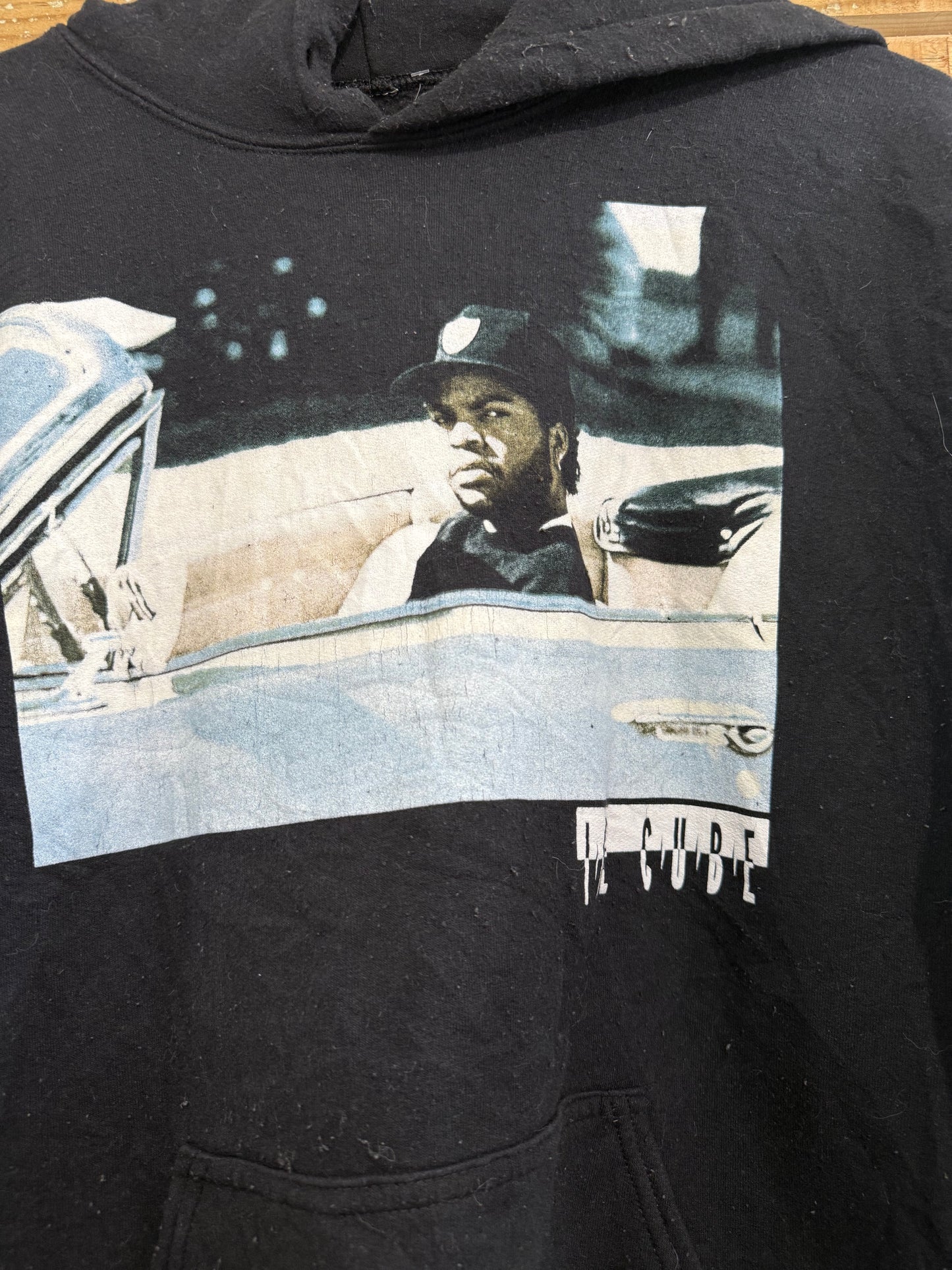 Vintage Y2K Ice cube hoodie/ hooded sweater. Rap/ Music. Size large.