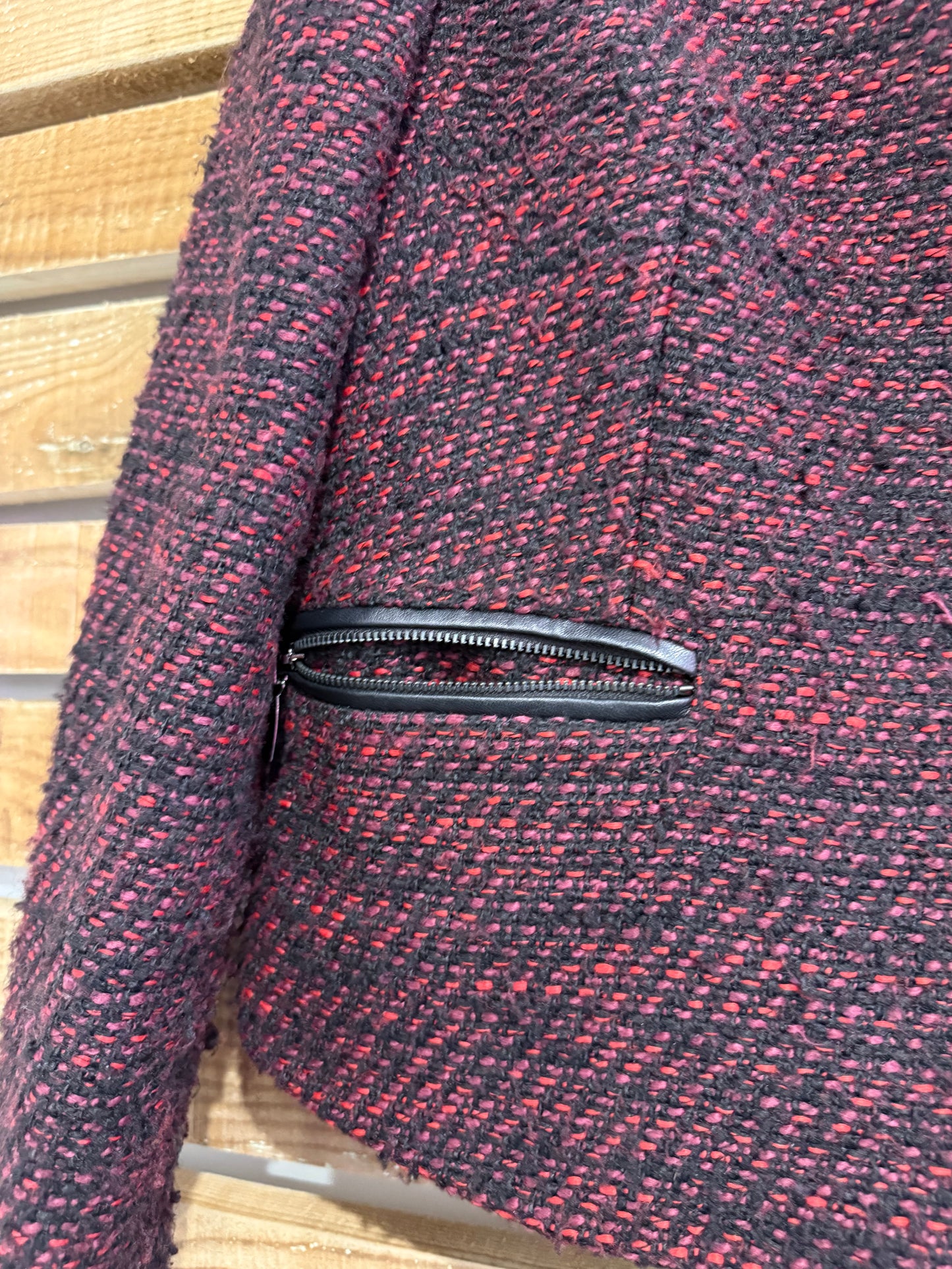 M&S Tweed wool zip up jacket. Size 12