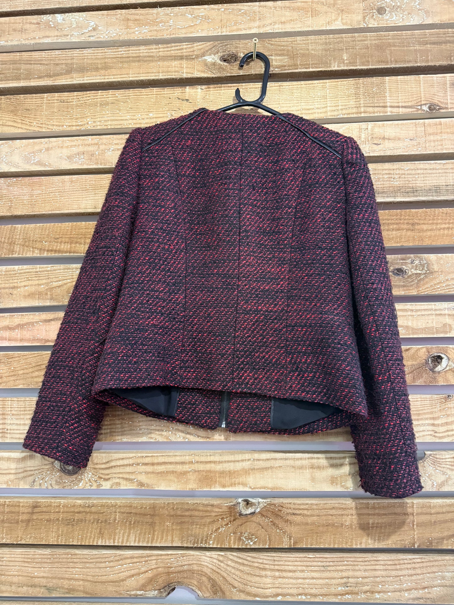 M&S Tweed wool zip up jacket. Size 12