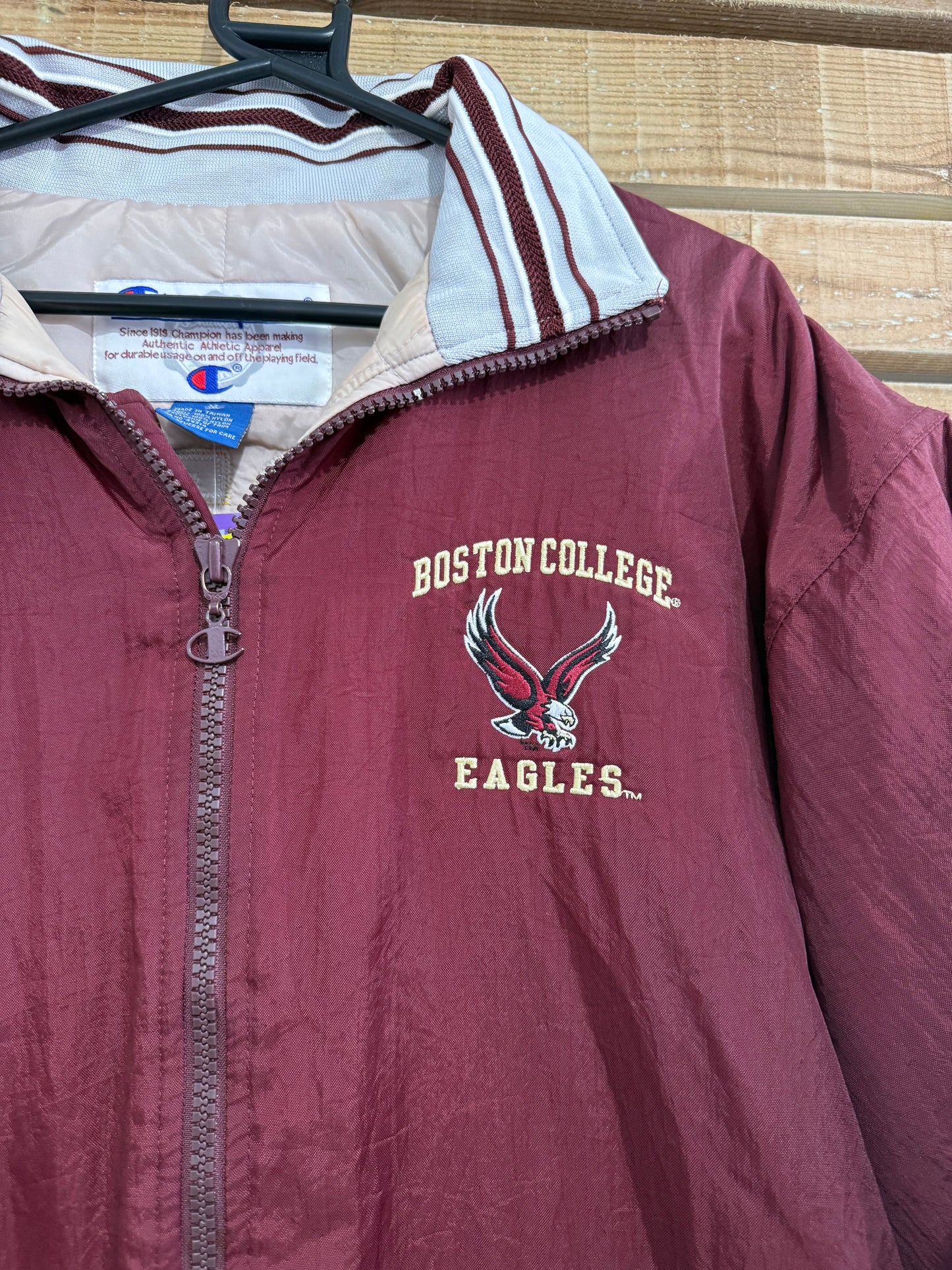 Vintage 90s Champion Boston College Eagles Varsity sports jacket. Size Medium.