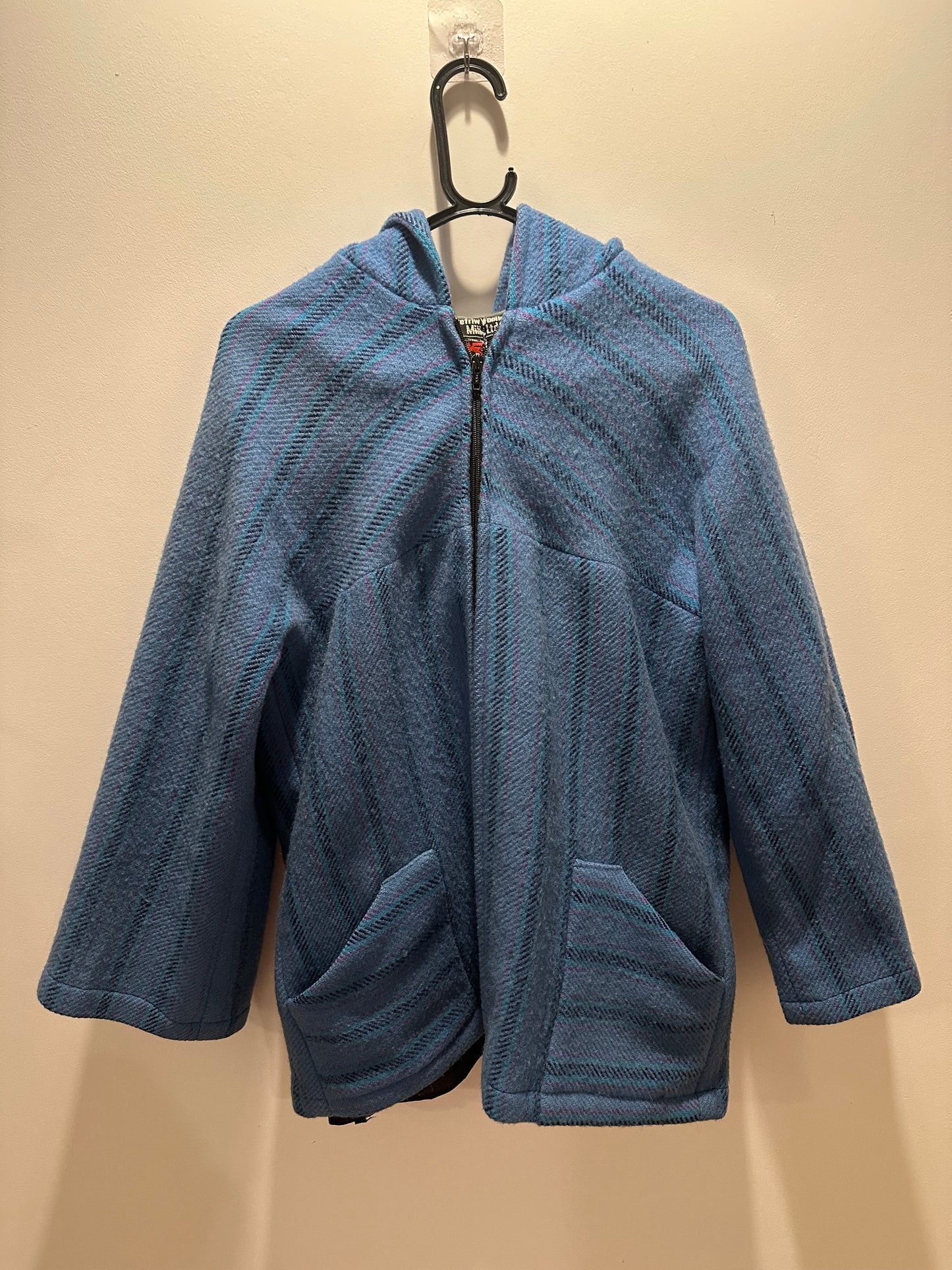 Vintage 70s Welsh wool hippy baja jacket. Festival. Size Medium.