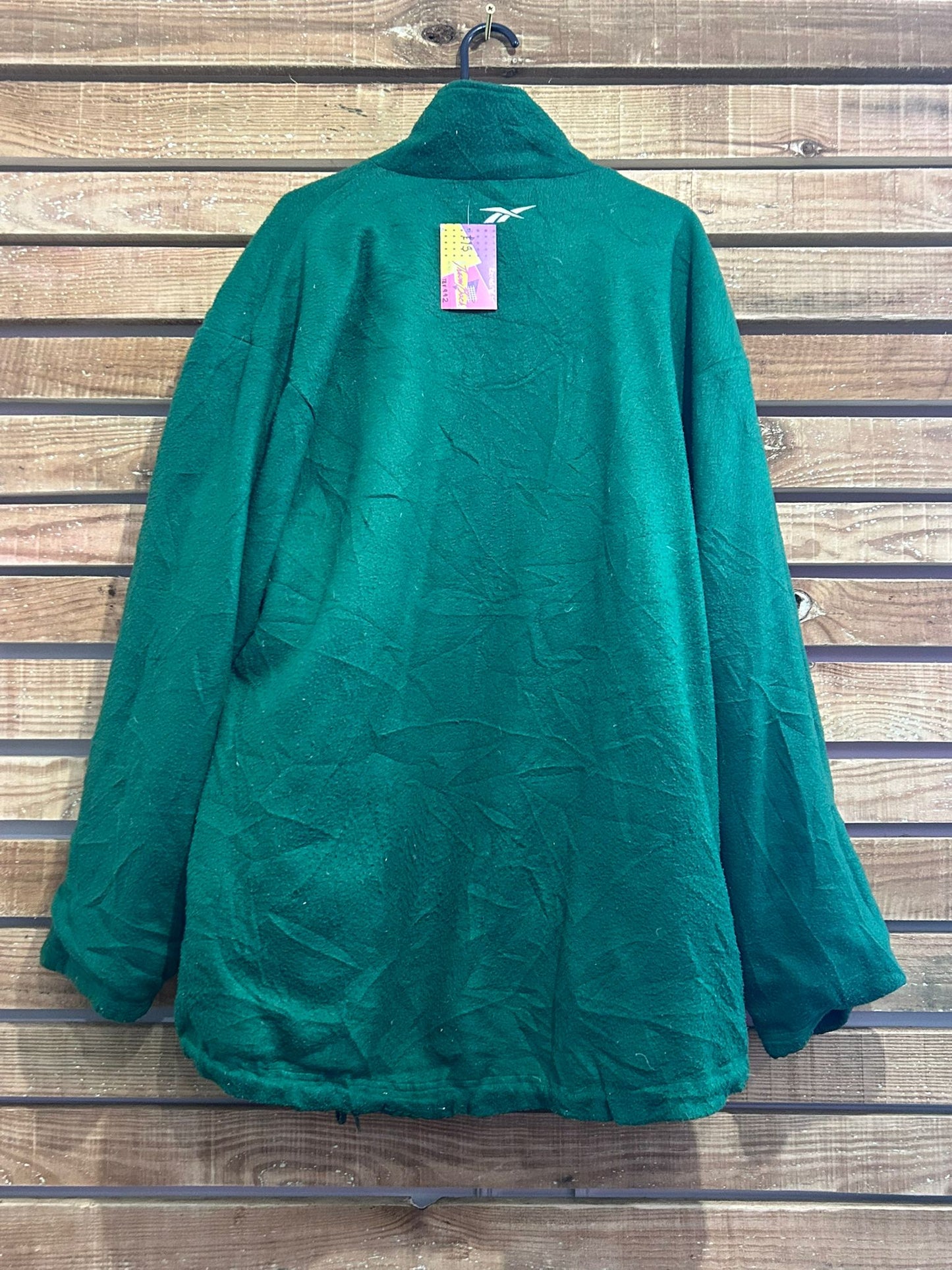 Vintage 90s Reebok Spell-out reversible coat/ jacket. Size XXL