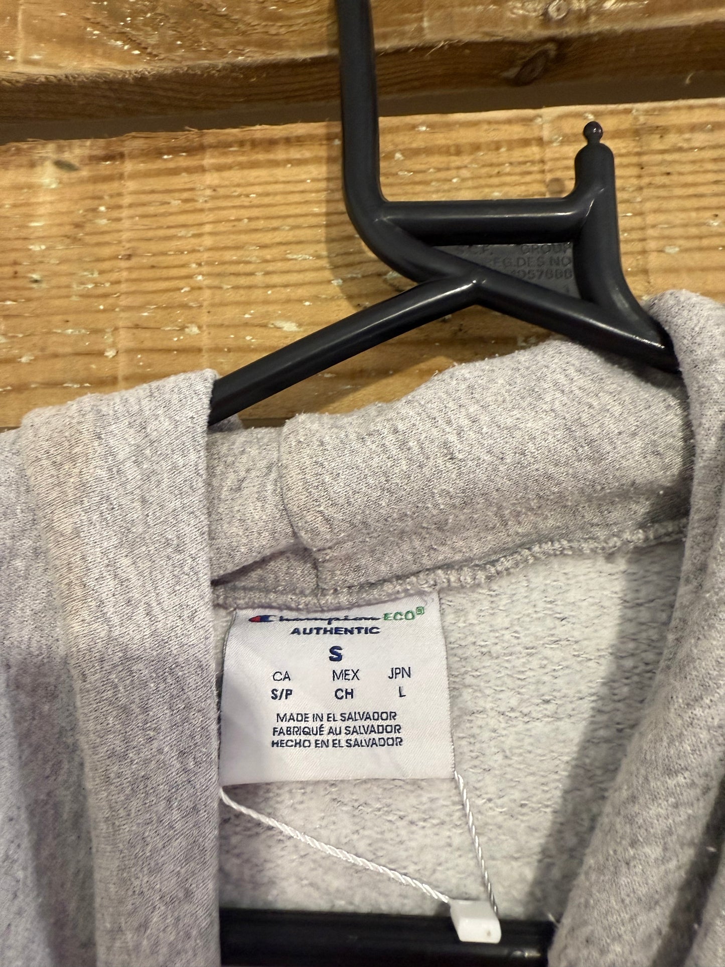 Vintage Y2K Champion Delicious Vinyl hoodie/ hooded sweater. Grey. Size Small.